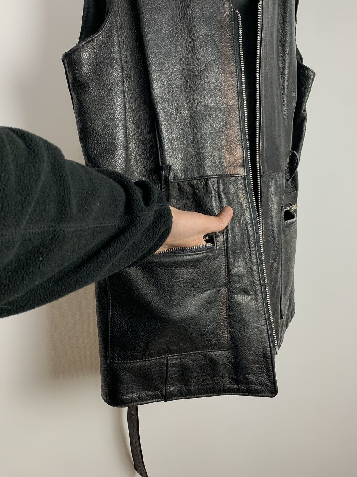 Cowboy Equipment Vintage Leather Cowboy Multi Zip Jacket Avant Garde Size 14 Size XL / US 12-14 / IT 48-50 - 15 Thumbnail