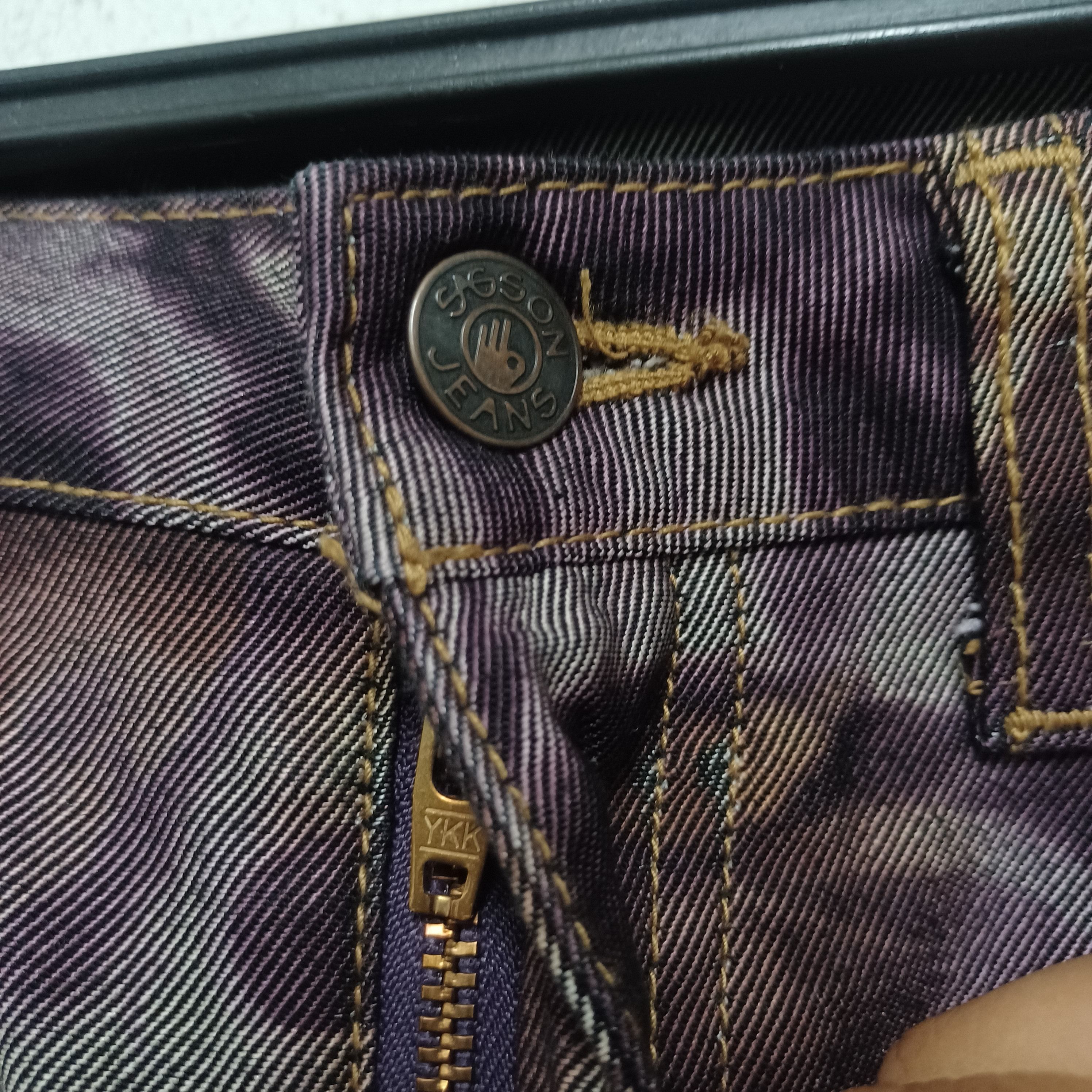 Japanese Brand SAGOON ALL OVER PRINTED,BOOTCUT JEANS Size 28" / US 6 / IT 42 - 6 Thumbnail