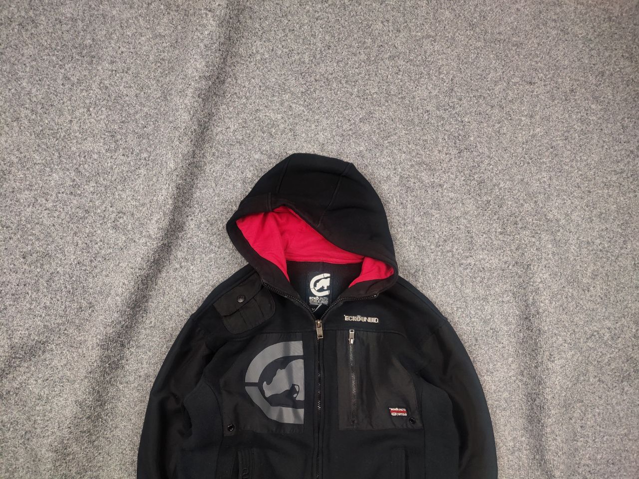 Ecko Unltd. Vintage Ecko Unltd Big Logo Baggy Hip Hop Zip Hoodie Rap Y2K Size US S / EU 44-46 / 1 - 1 Thumbnail