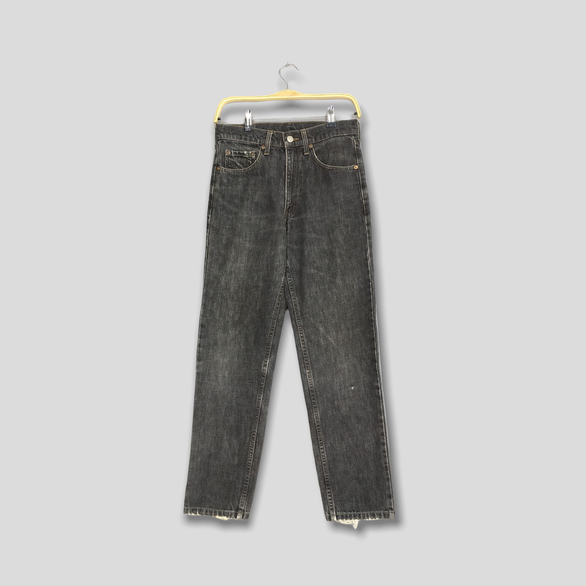 image of Size 28X28 Vintage 90's Levi's 603 Black Jeans Stone Washed, Men's