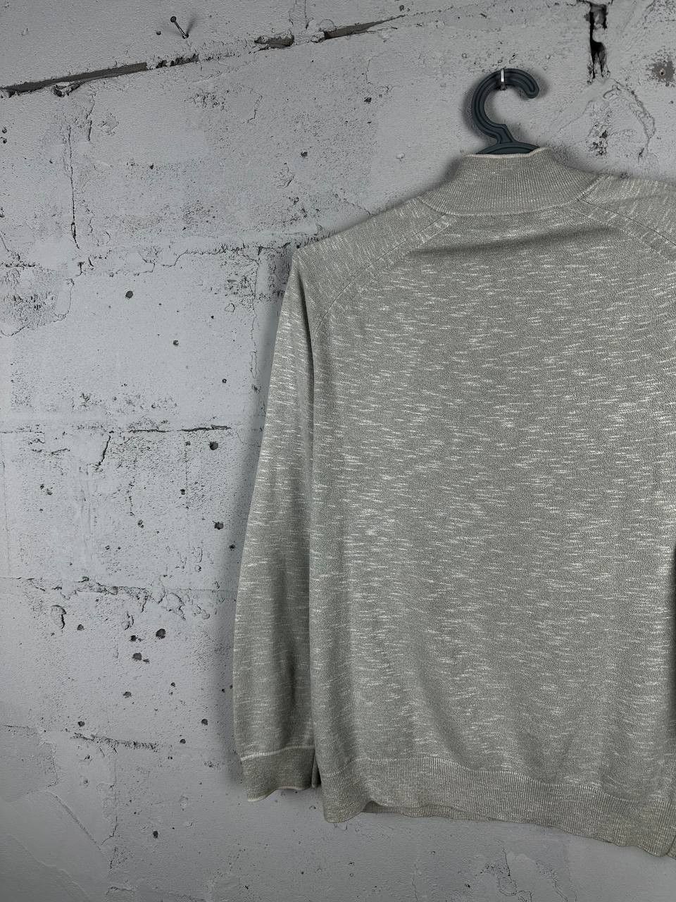 Reiss Reiss Green 1/3 Zip Cotton Ocean Blue Sweater Size US L / EU 52-54 / 3 - 9 Thumbnail