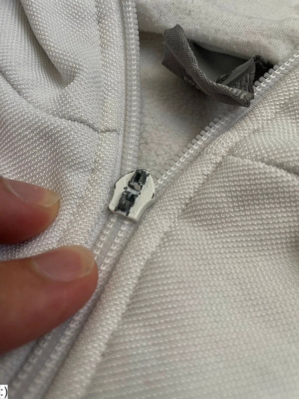 Nike × Vintage Nike Vintage Boxy Fit White Spellout Logo Hoodie 90s Size US L / EU 52-54 / 3 - 4 Thumbnail