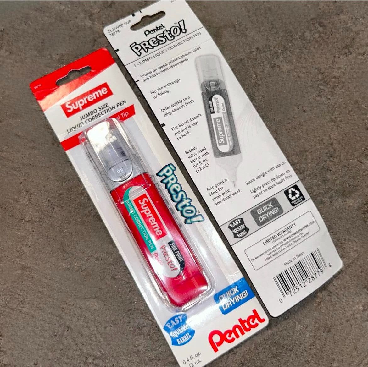 Supreme FW23 Supreme x Pentel presto correction pen Size ONE SIZE - 2 Thumbnail