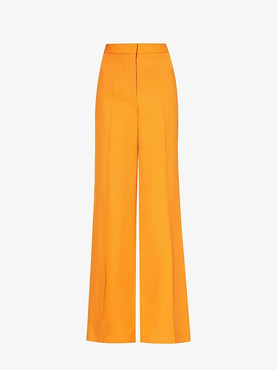 Stella McCartney o1s22i1n1024 Flared Tailoring Pants in Orange Size 27" / US 4 / IT 40 - 1 Thumbnail