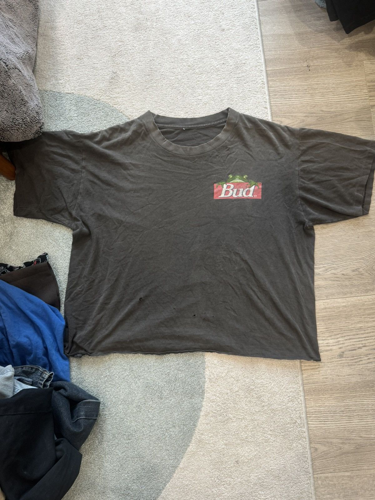 Budweiser × Vintage Vintage 1990s Budweiser Frog Tee Size US L / EU 52-54 / 3 - 2 Thumbnail