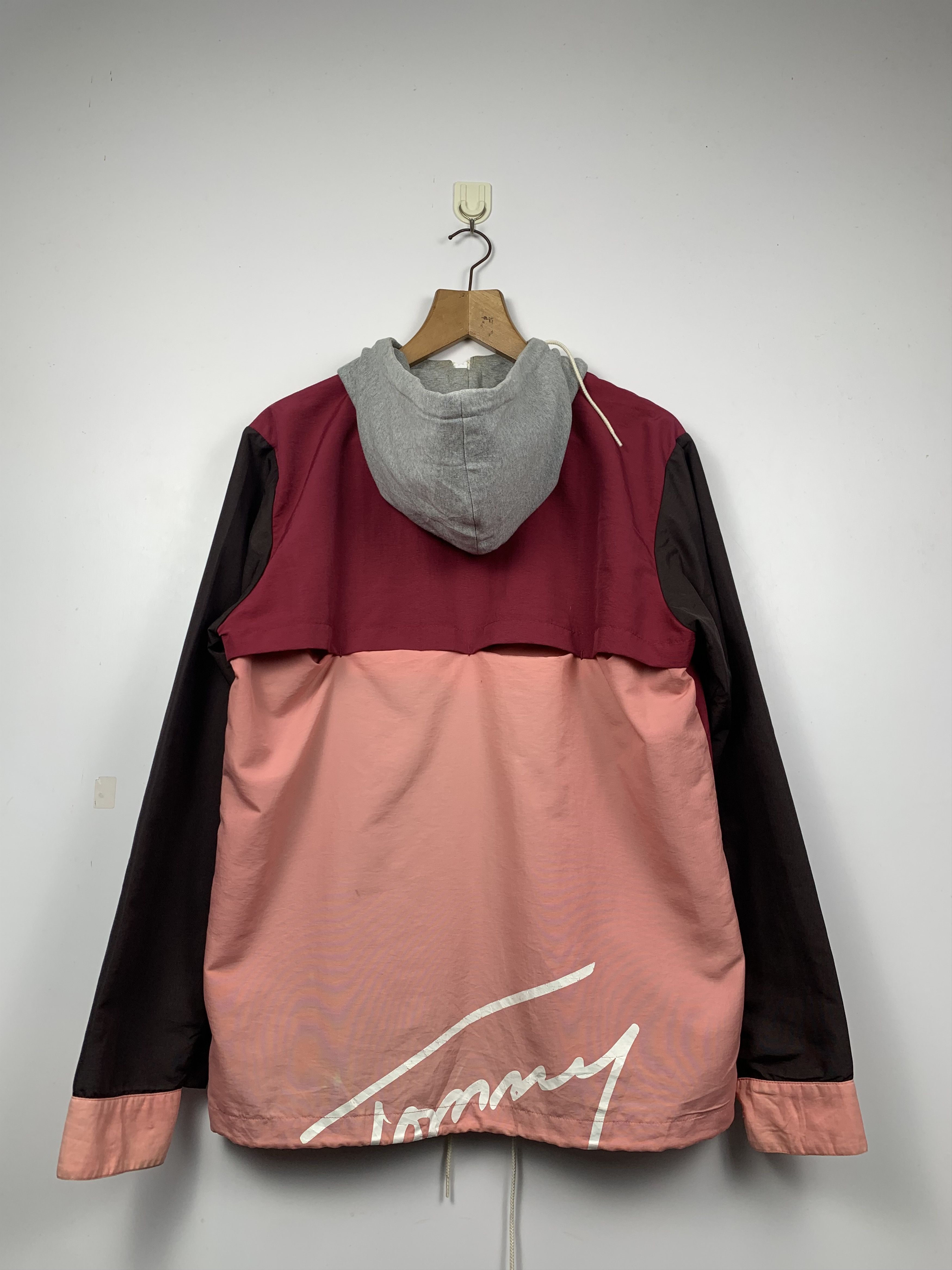 Tommy Hilfiger Vintage Tommy Hoodie Multicolour Pocket Zipper Jacket J1217 Size US L / EU 52-54 / 3 - 3 Thumbnail