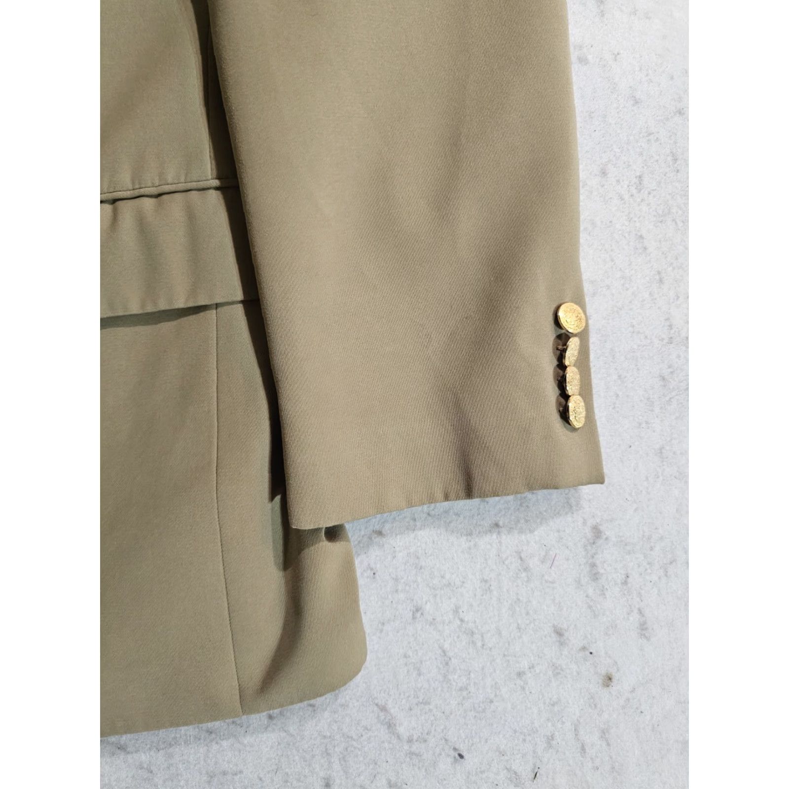 Vintage L.L. Bean Signature 2-Button Blazer Single Breasted Men's Size 44 Reg Khaki Tan Size 44R - 7 Thumbnail