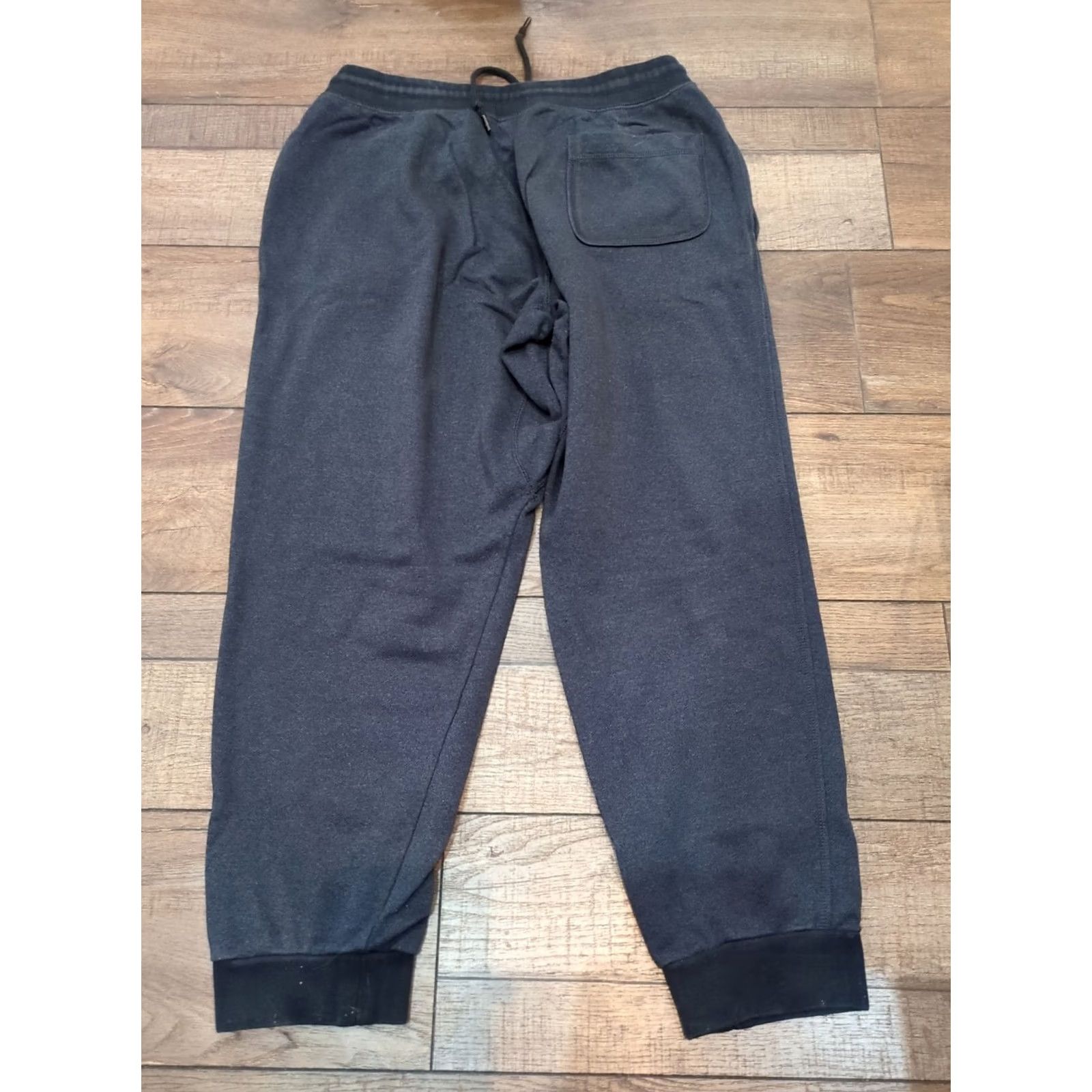 Nike VINTAGE Nike Sportswear Sweatpants Mens L Black Swoosh Fleece Athletic Gym Jogger Size US 33 - 4 Thumbnail