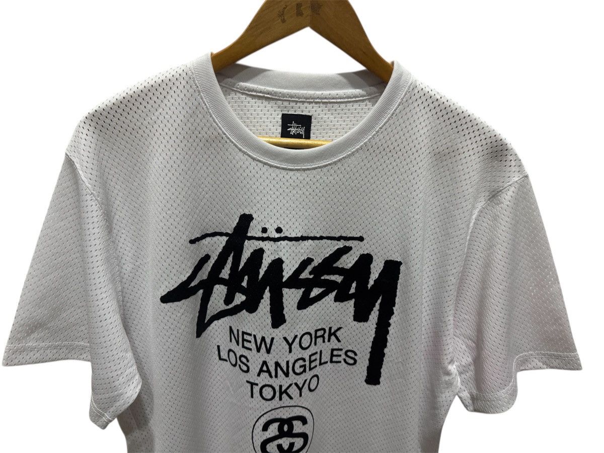 Other Stussy Jersey Big Logo White Hip Hop Style Size US XL / EU 56 / 4 - 2 Thumbnail