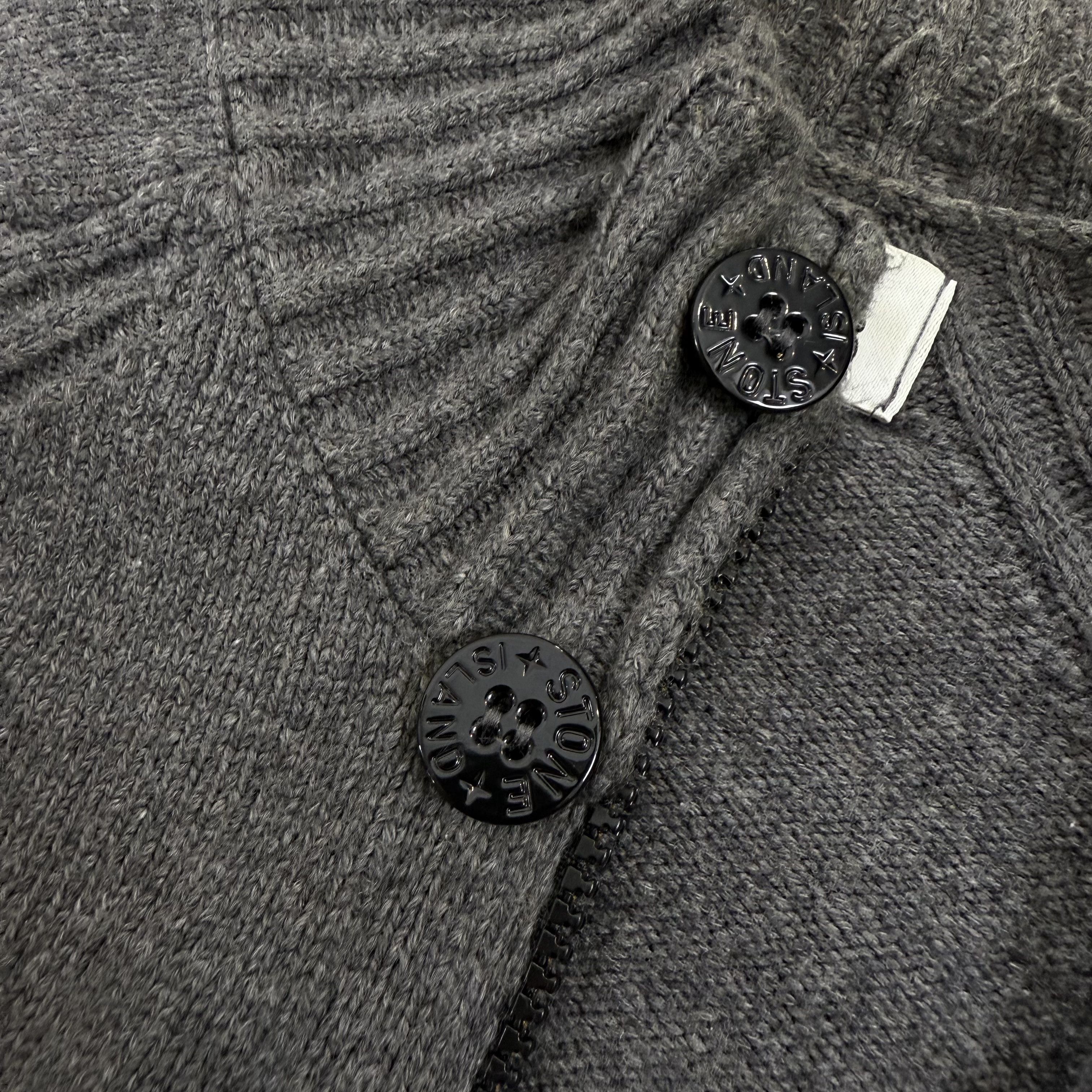 Stone Island Stone Island Wool Half Zip Button Grey Knit Sweater Size US XL / EU 56 / 4 - 9 Thumbnail