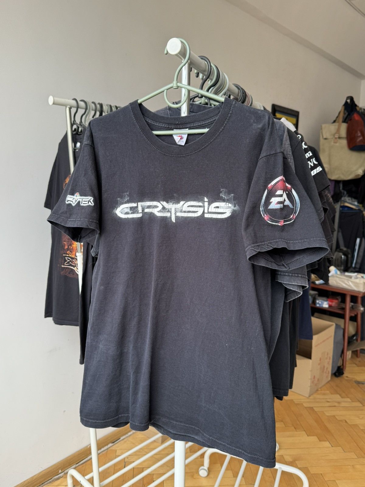 Vintage Nvidia GeForce Lan Crysis 2007 Promo T-shirt Vintage Size US M / EU 48-50 / 2 - 2 Thumbnail