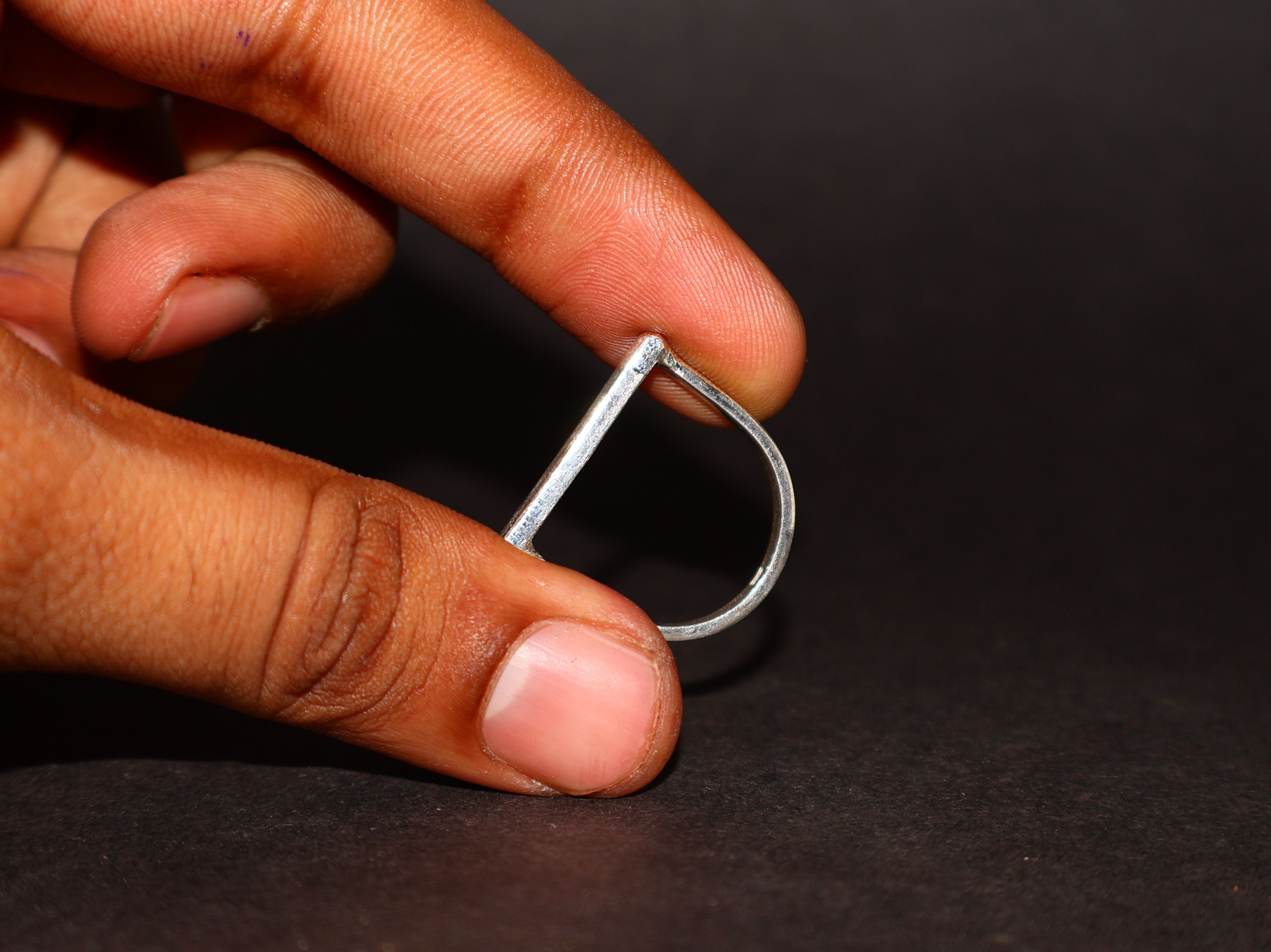 Handmade Bar Ring, Sterling Silver Handmade Ring, Women Ring, Size ONE SIZE - 8 Thumbnail