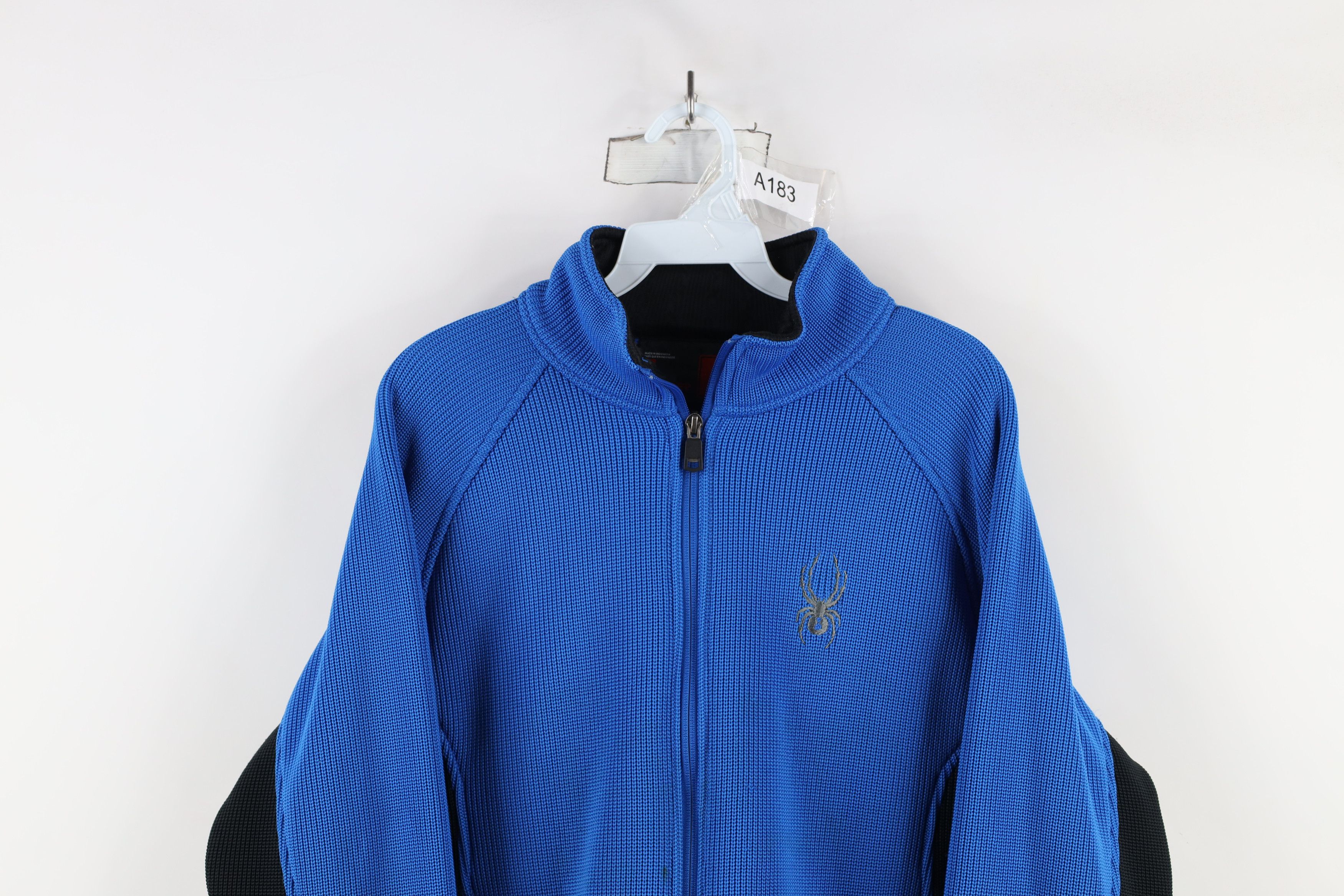 Spyder × Vintage Spyder Spell Out Heavyweight Ribbed Knit Ski Jacket Fleece Size US S / EU 44-46 / 1 - 2 Thumbnail
