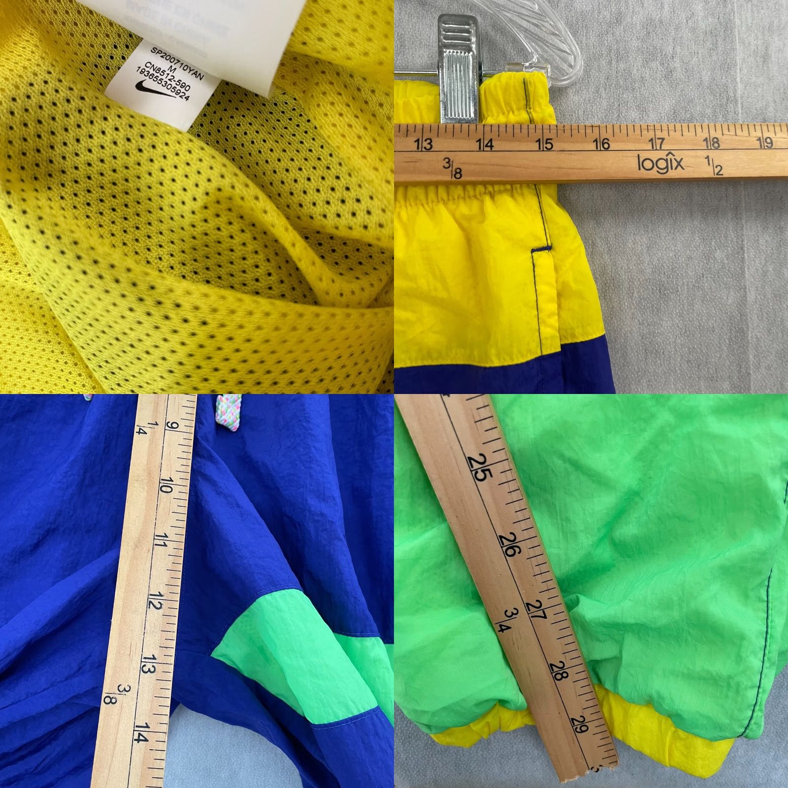 Nike Nike Pants Adult Medium Colorblock Jogger Flight Lined Pockets Logo M Mens Size US 31 - 8 Thumbnail
