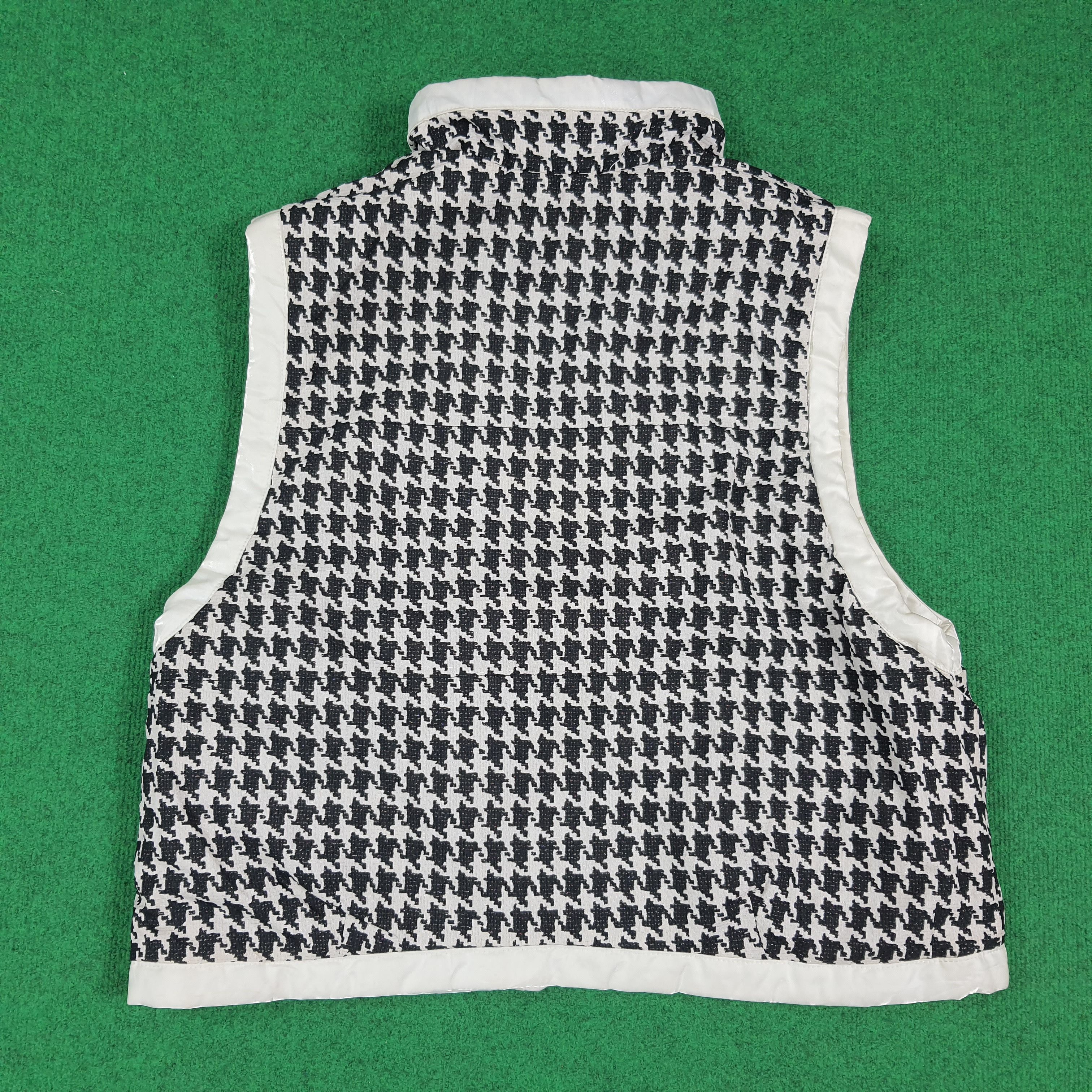 Ellesse Vintage Ellesse Reversible Fleece Vest Houndstooth C283N15 Size L / US 10 / IT 46 - 5 Thumbnail