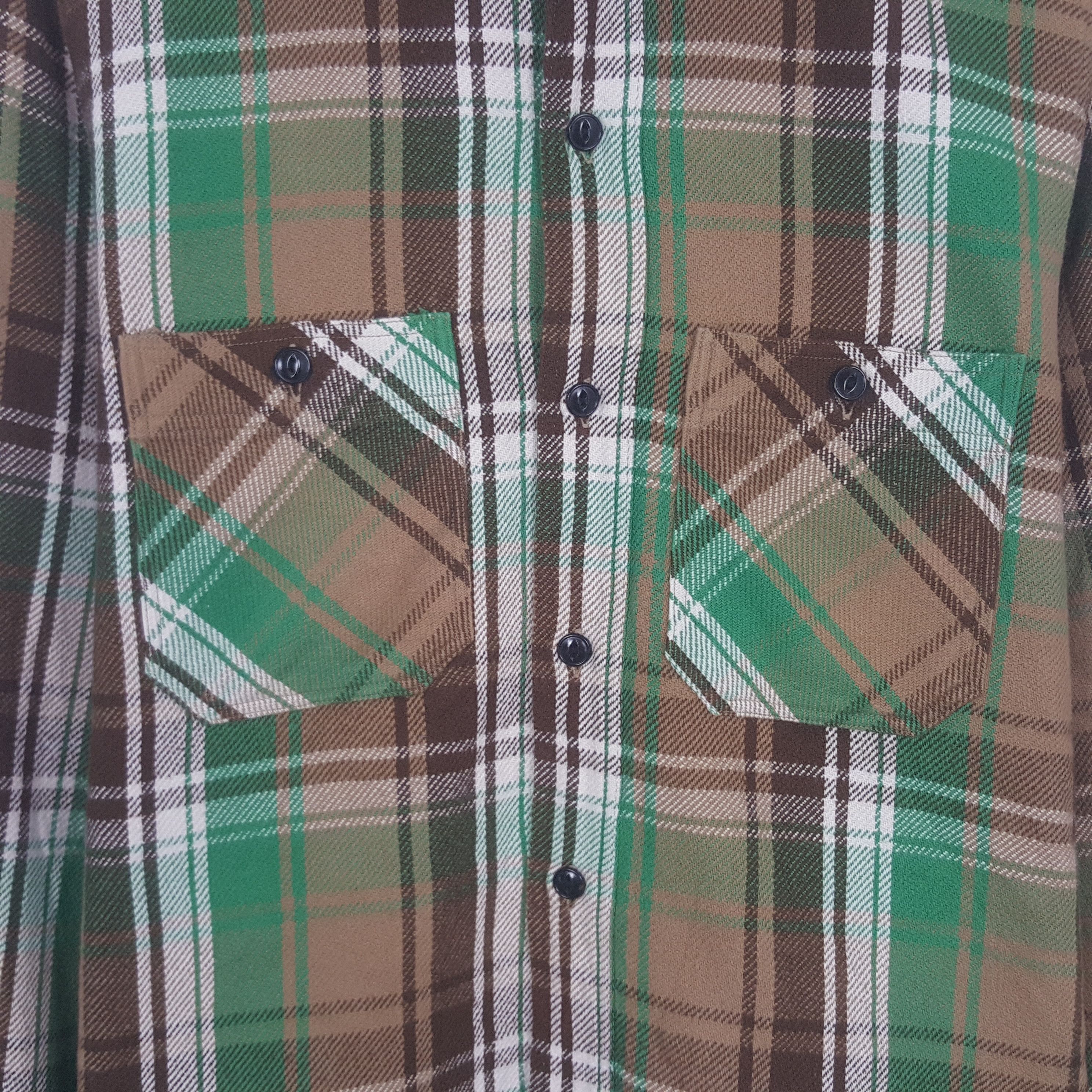 Sugar Cane Vintage Sugar Cane Flannel Button Up Shirt Size US M / EU 48-50 / 2 - 2 Thumbnail