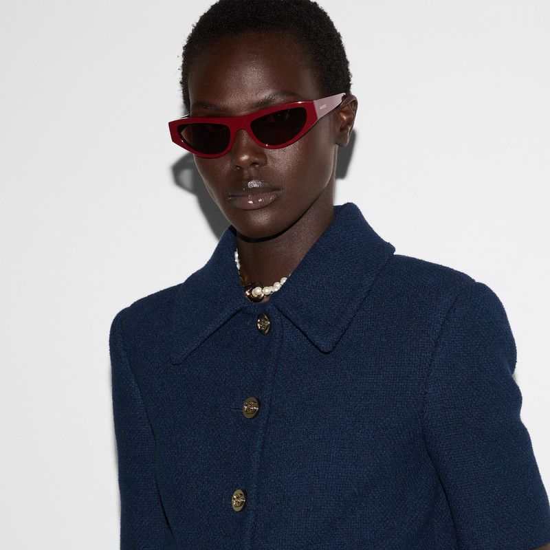 Gucci o1loc1c0226 820682 Cotton Tweed Jacket in Dark Blue Size S / US 4 / IT 40 - 5 Thumbnail