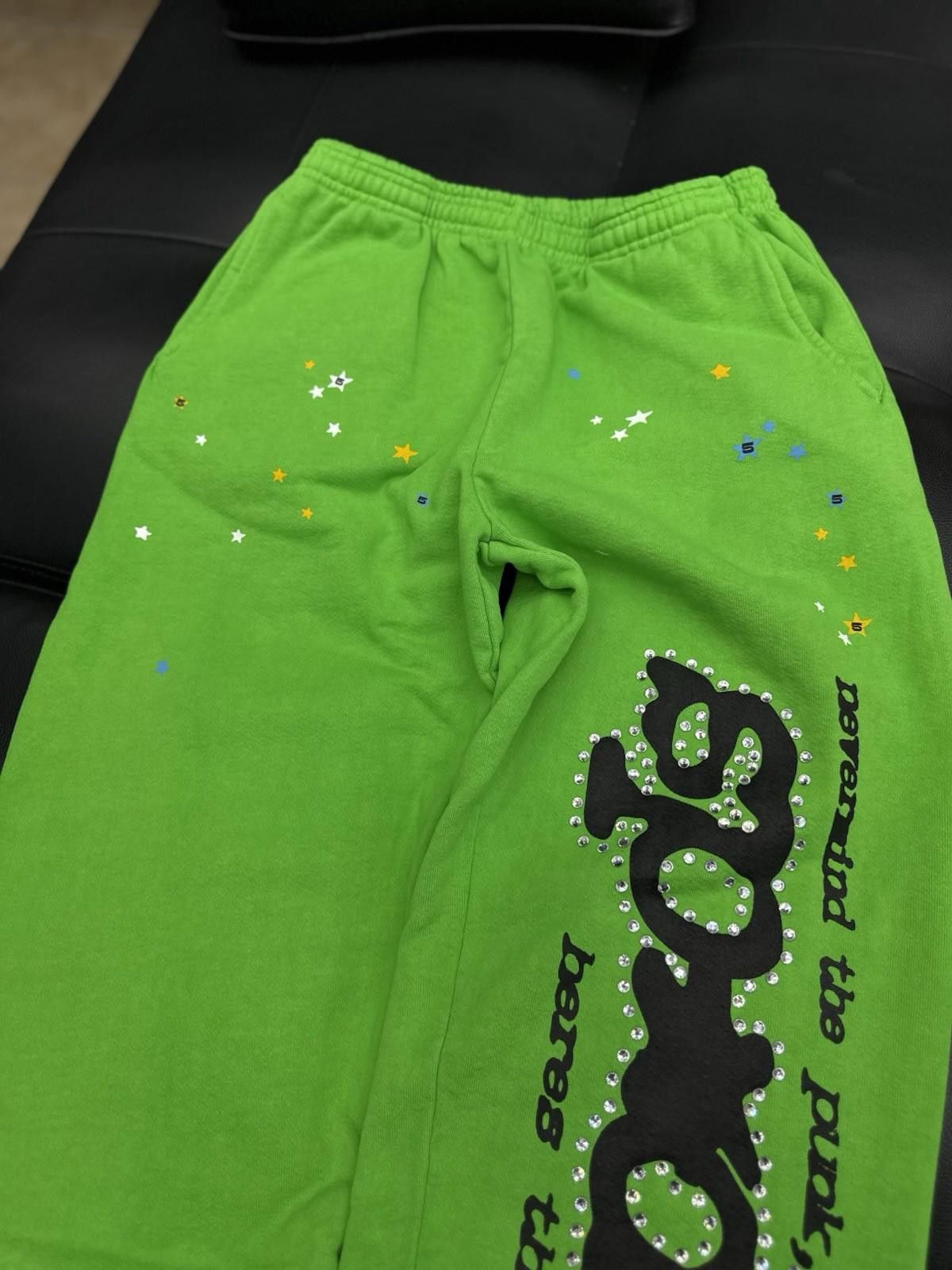 Other Size S Sp5der Worldwide Slime Green Sweats Young Thug Spider Size US 30 / EU 46 - 5 Thumbnail