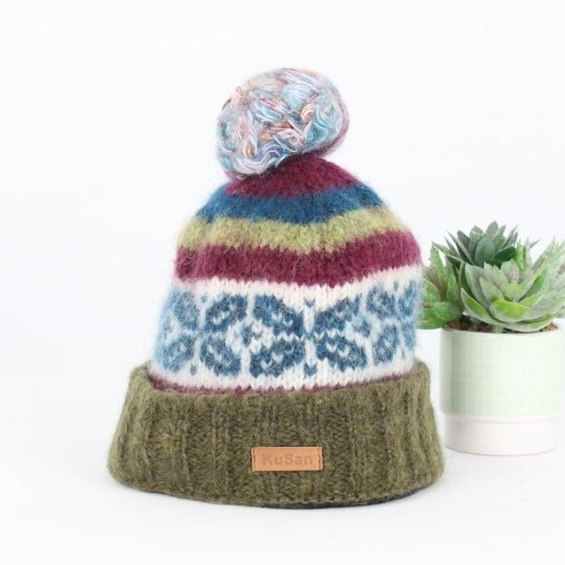 Other Kusan Bobble Beanie Knit Hat Size ONE SIZE - 1 Thumbnail