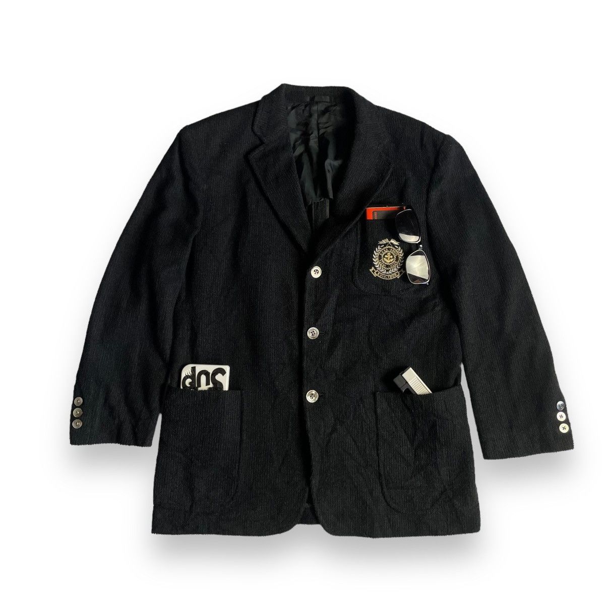 Burberry VINTAGE BURBERRYS WOOL BLAZER COAT JACKET Size US L / EU 52-54 / 3 - 1 Thumbnail