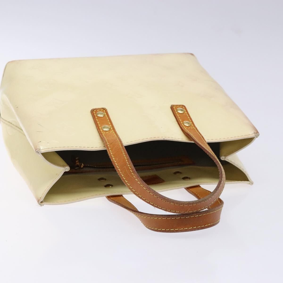 Louis Vuitton LOUIS VUITTON Monogram Vernis Reade PM Hand Bag Perle M91336 Size ONE SIZE - 6 Thumbnail
