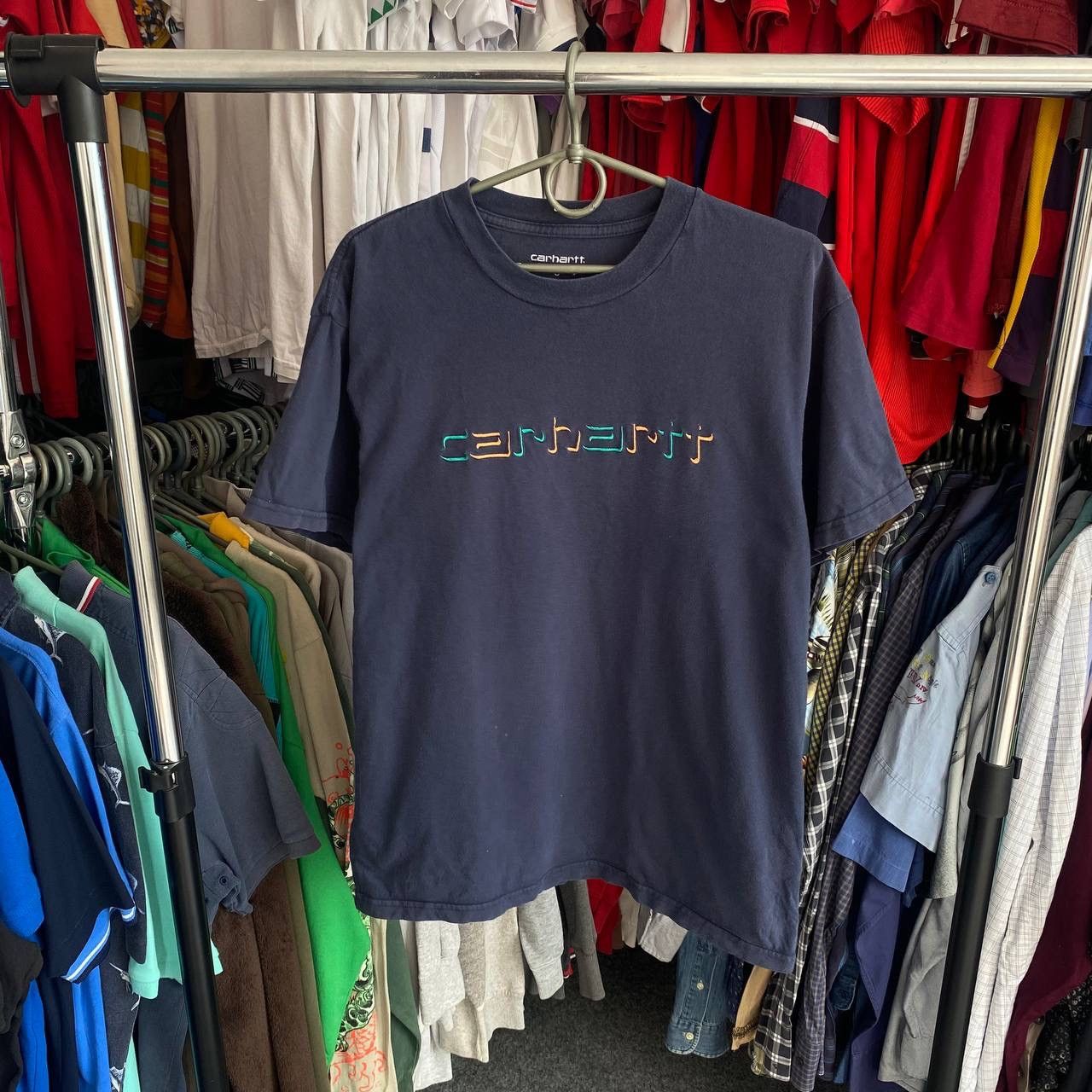Carhartt Wip × Vintage Vintage Carhartt WIP big logo y2k opium streetwear tee Size US S / EU 44-46 / 1 - 1 Thumbnail