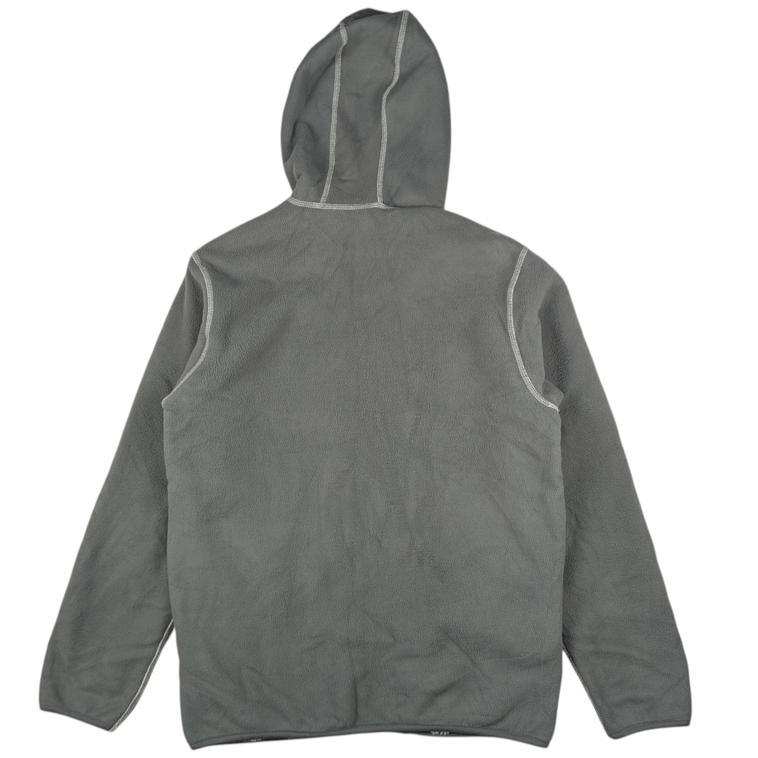 Japanese Brand Y2k UNIQLO Zipper Up Reversible Grey Beige Fleece Hoodie Size US M / EU 48-50 / 2 - 11 Thumbnail