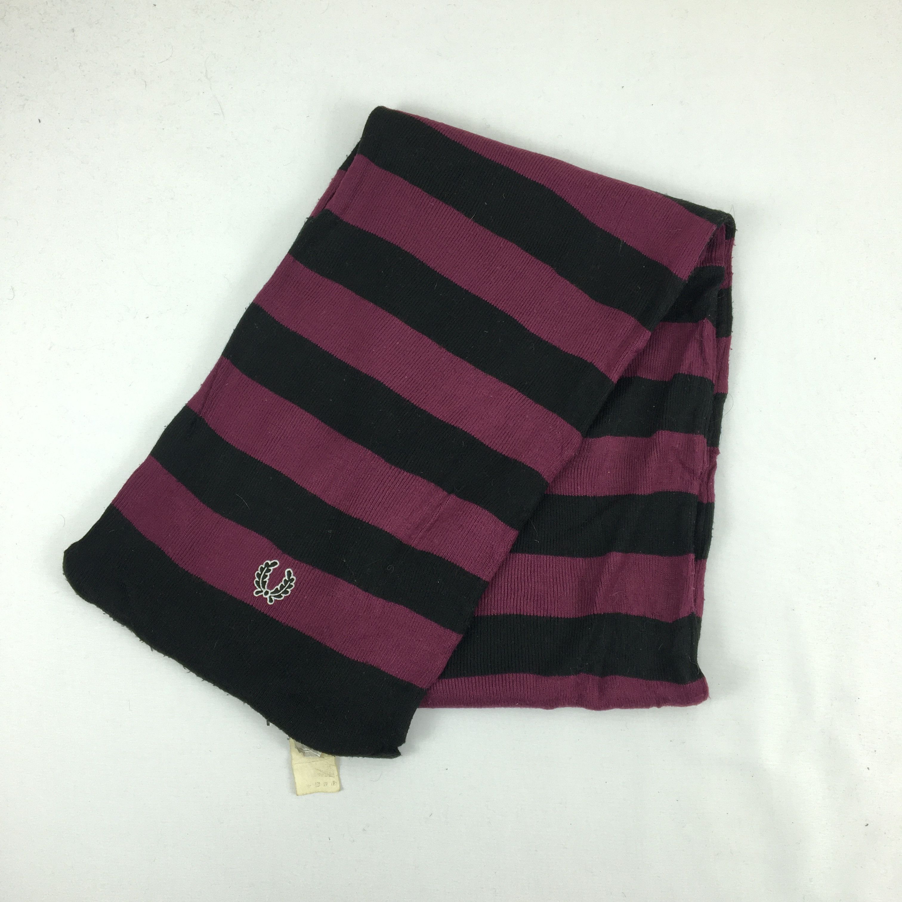 Fred Perry Vintage Fred Perry Scarf Ribbed Knit Wool Christmas . Size ONE SIZE - 3 Thumbnail