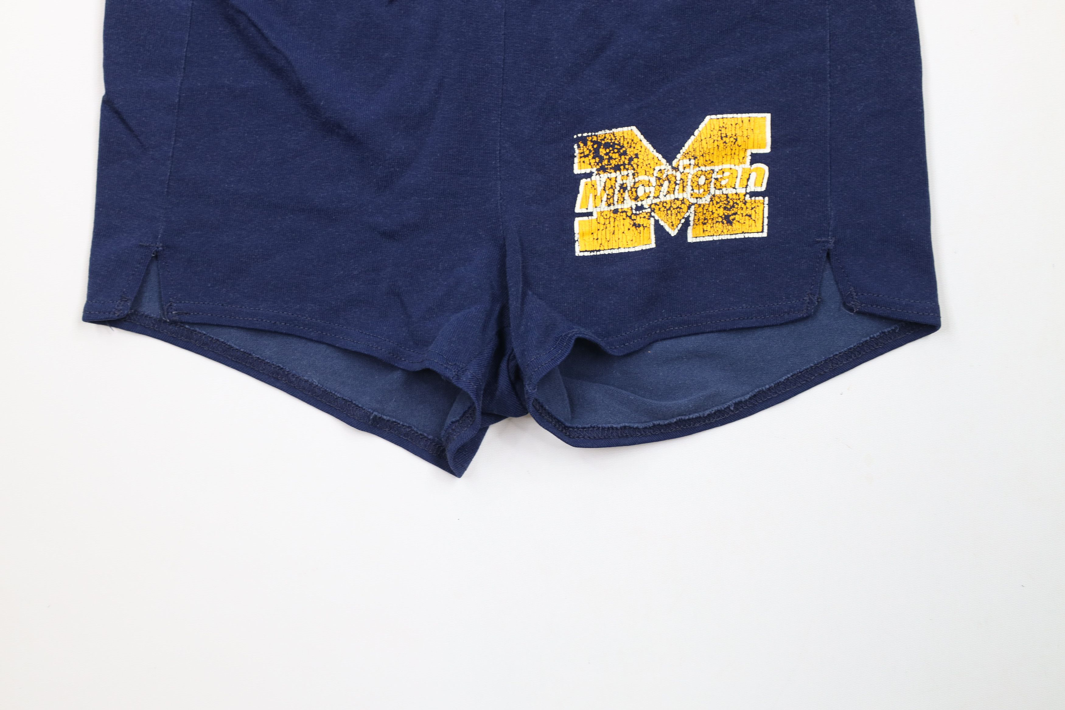 Vintage Vintage 80s 90s University of Michigan Booty Shorts AS IS Size 32" / US 10 / IT 46 - 3 Thumbnail