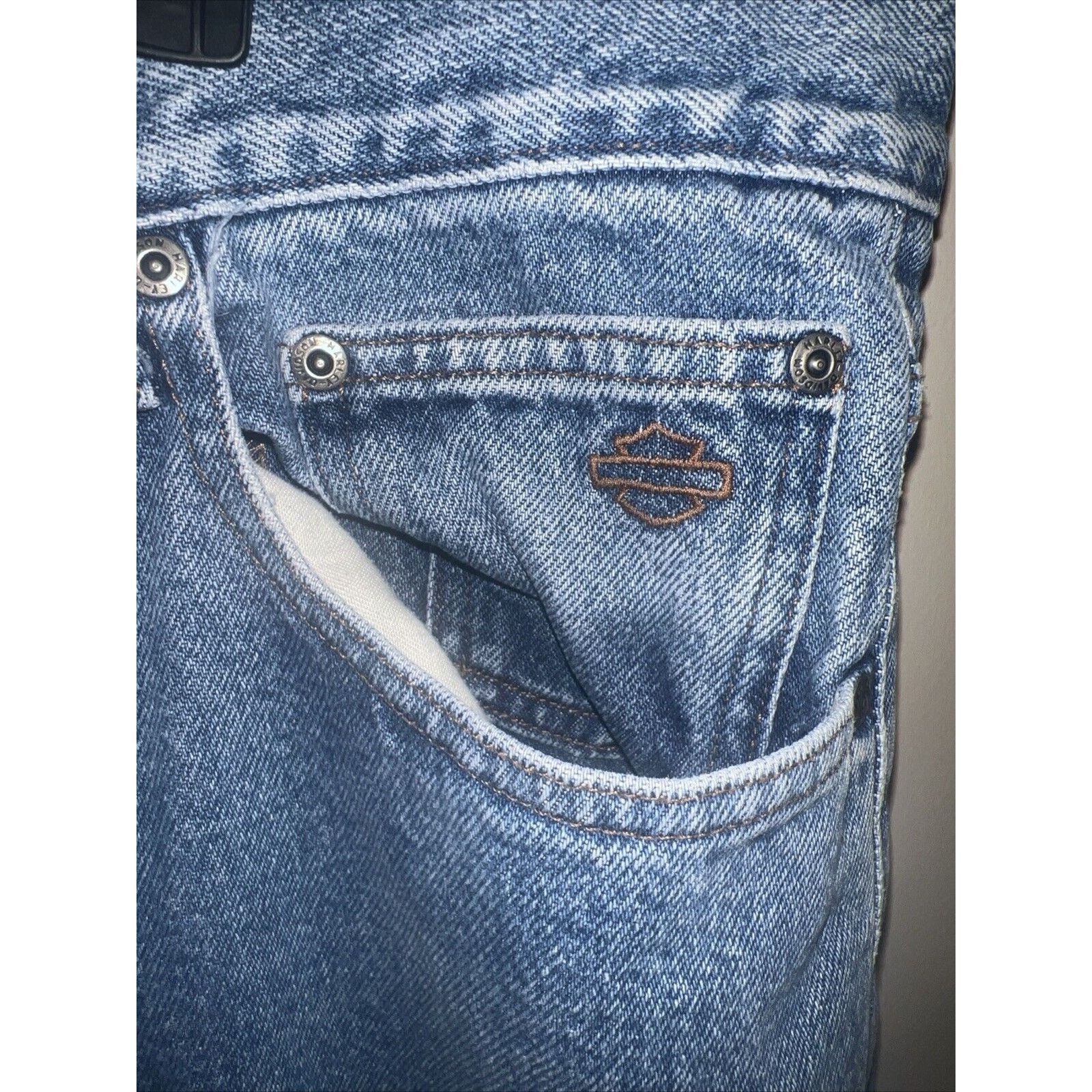 Harley Davidson Harley Davidson Jeans Men’s 40x30 Blue Traditional Straight Size US 40 / EU 56 - 2 Thumbnail