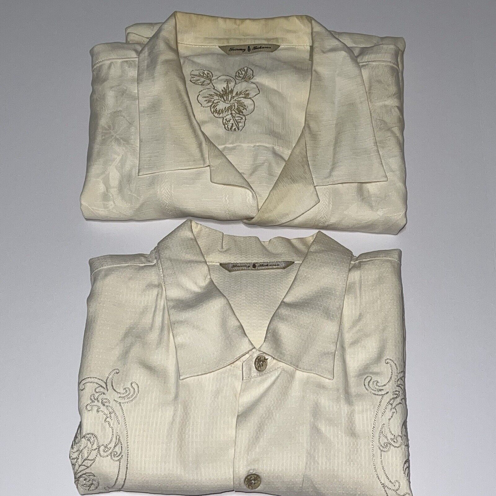 Tommy Bahama Lot of 2 Tommy Bahama Hawaiian Shirt Mens 2XL Silk *STAINED* Size US XXL / EU 58 / 5 - 1 Thumbnail