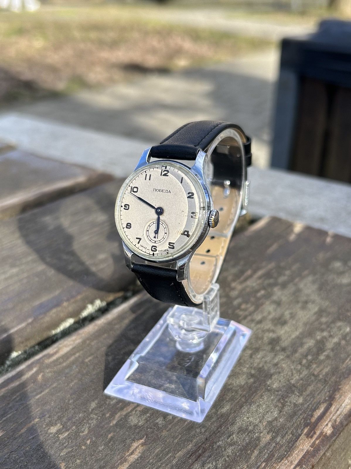 Vintage Vintage Pobeda Watch USSR Soviet Mechanical Authentic 1950s Size ONE SIZE - 10 Thumbnail