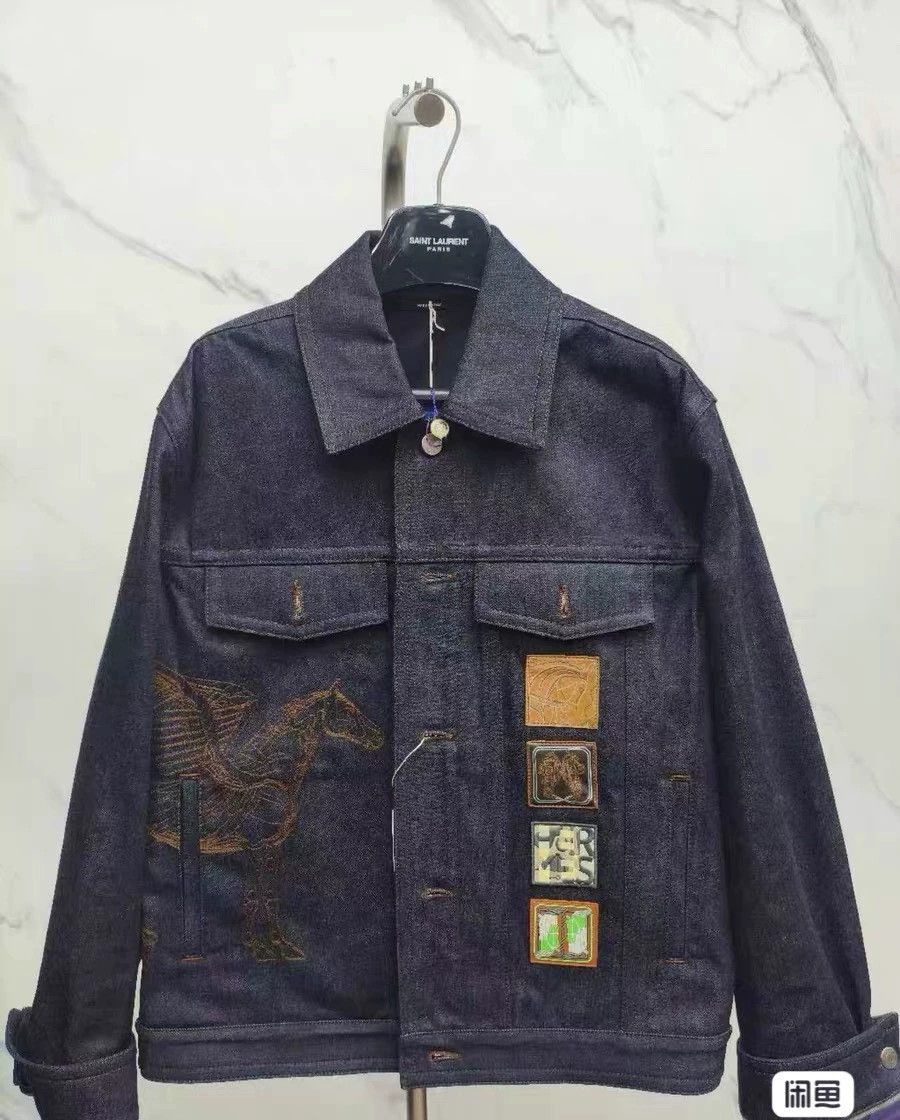 Hermes Hermes 23SS Pegasus Denim Jacket - dmc Size US L / EU 52-54 / 3 - 1 Thumbnail
