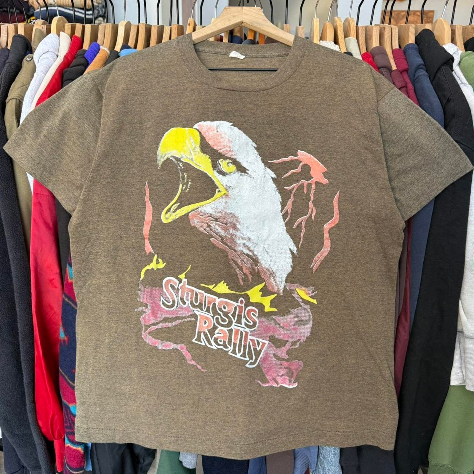 Other Vintage 80s or 90s Sturgis Rally Lightning Shirt Size US XL / EU 56 / 4 - 1 Thumbnail