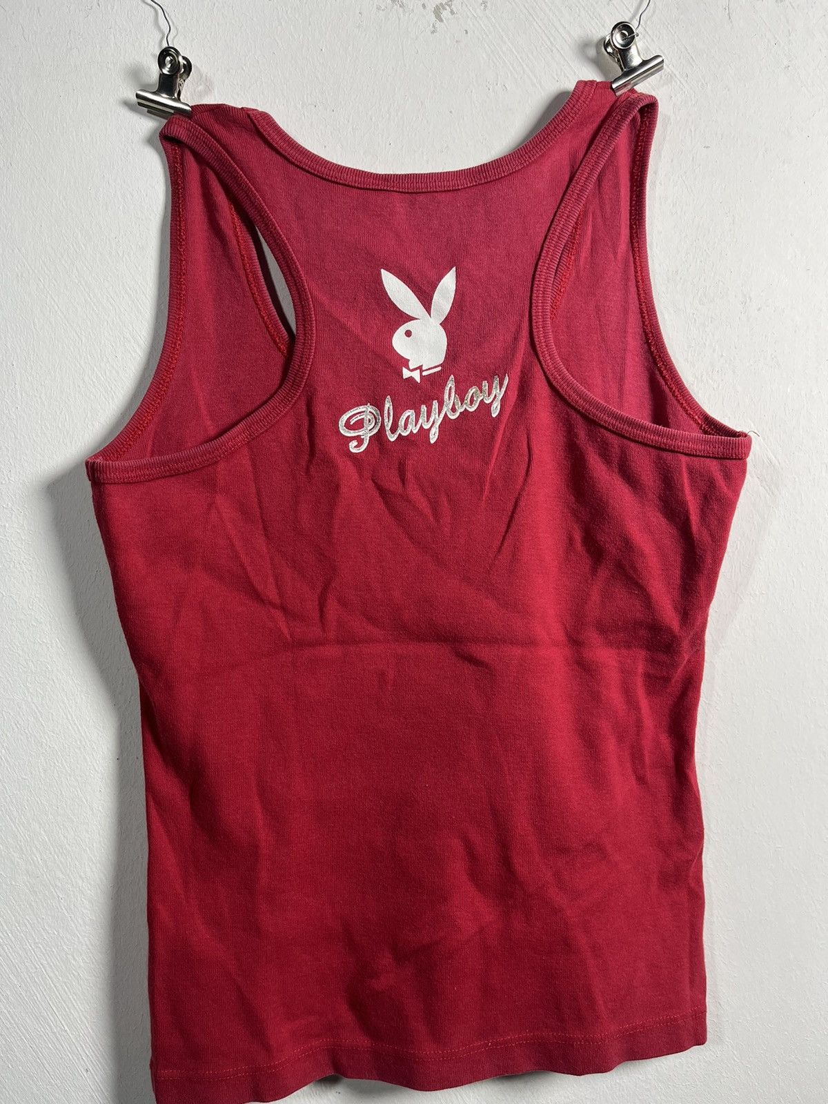 Playboy Y2K Playboy Tank Top | Rhinestone Bunny Logo Size M / US 6-8 / IT 42-44 - 4 Thumbnail