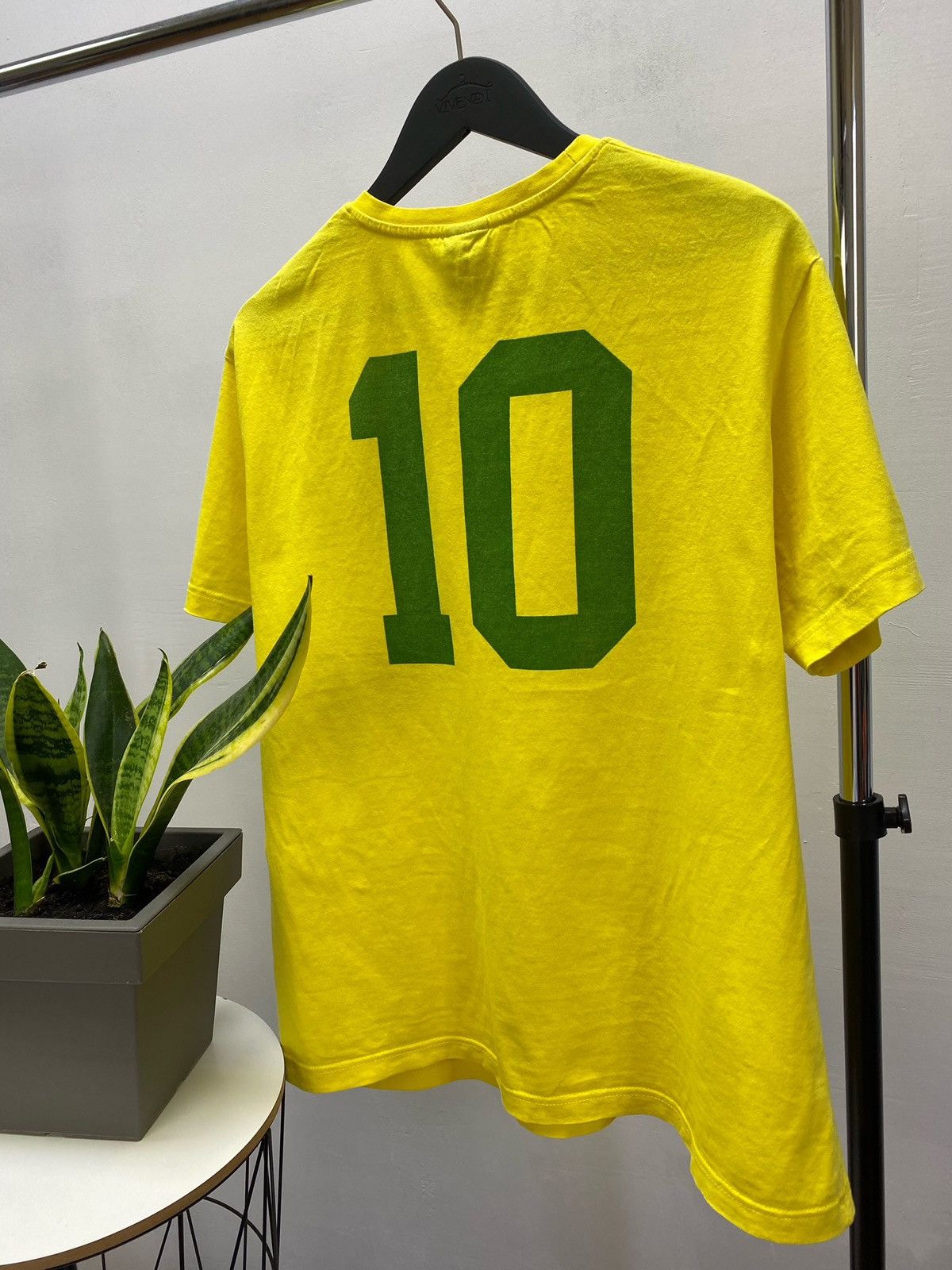 Other × Vintage Brazil 10 Pele Toffs Football Soccer Jersey Retro Remake Size US L / EU 52-54 / 3 - 14 Thumbnail