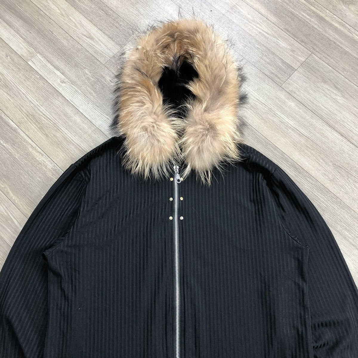 Beauty Beast 2000s Beaumere Stripped Lgb Kmrii Ifsixwasnine Fur Hoodie Size US L / EU 52-54 / 3 - 2 Thumbnail