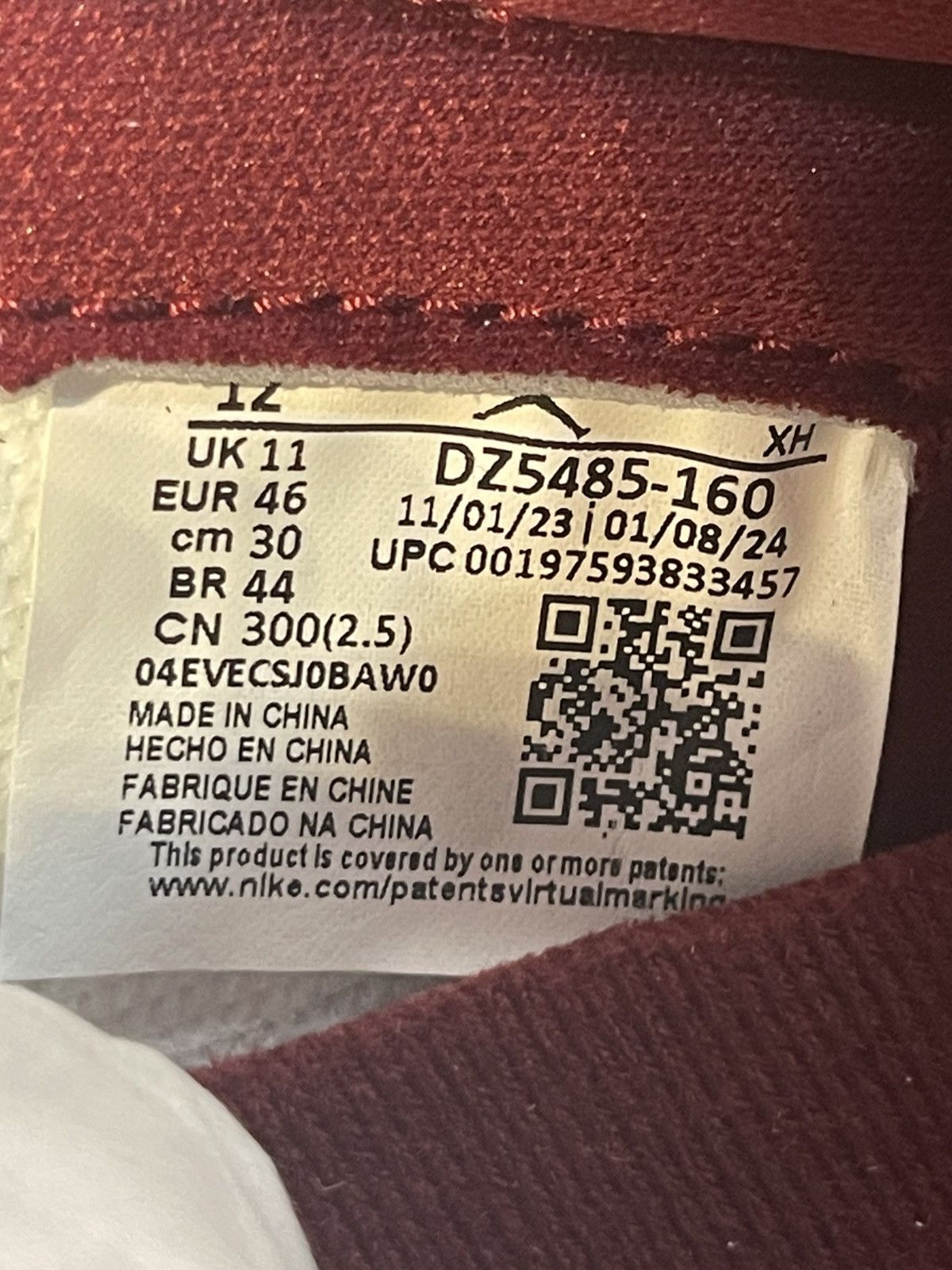 Jordan Brand Air Jordan 1 Retro High OG Artisanal Team Red Size 12 Mens Size US 12 / EU 45 - 6 Thumbnail