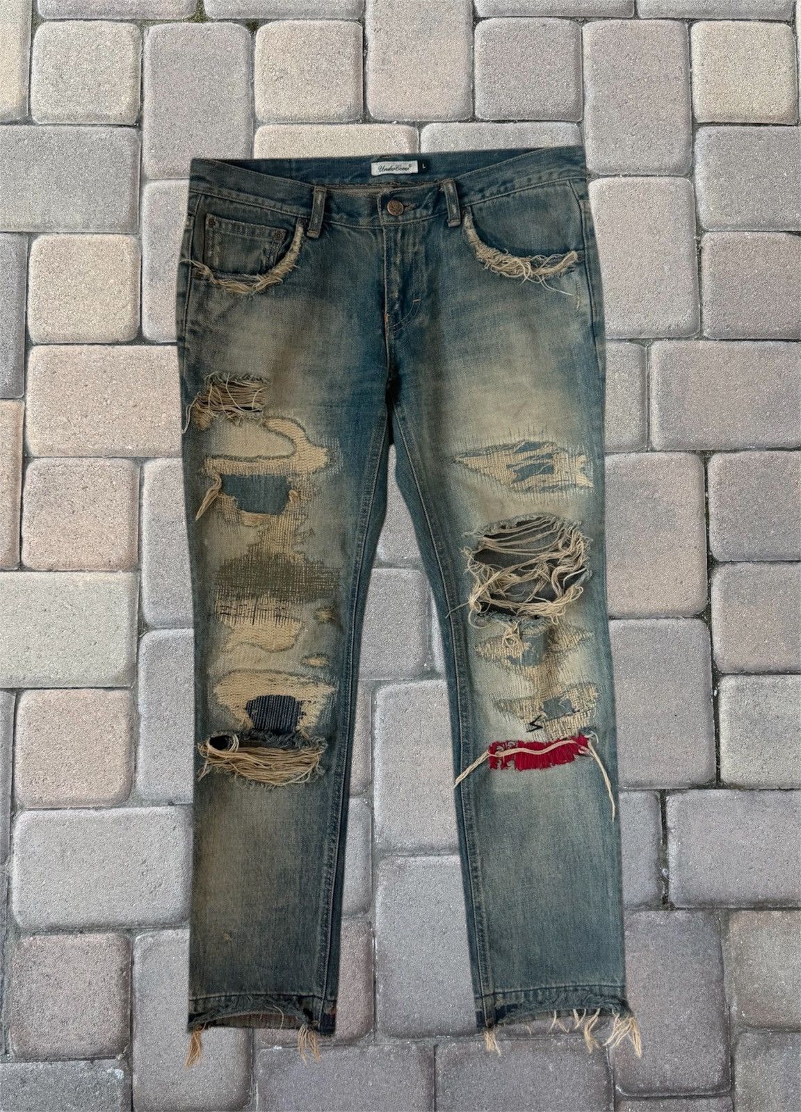 Undercover Undercover “68” Red Yarn Denim Size US 28 / EU 44 - 1 Thumbnail