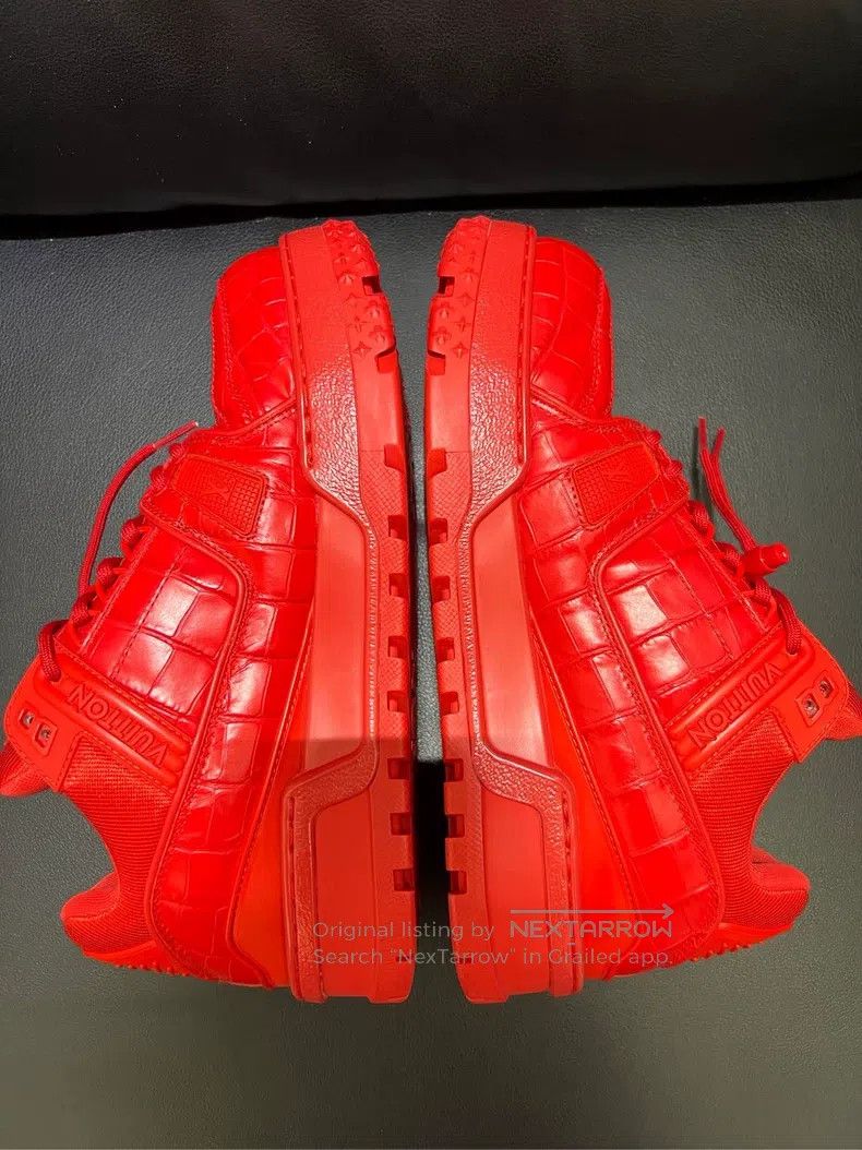 Louis Vuitton Louis Vuitton Red little fat Ding of trainer shoes Size US 7.5 / EU 40-41 - 2 Thumbnail