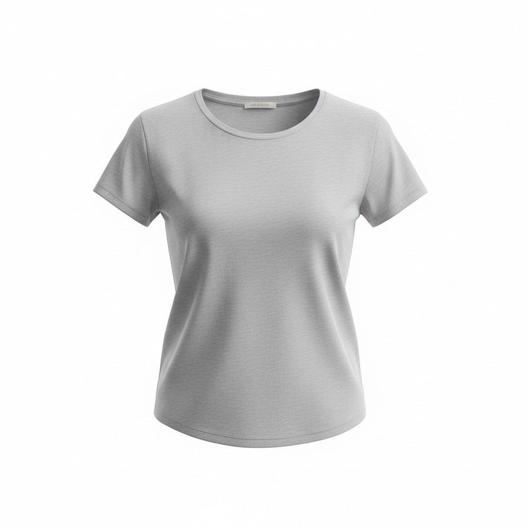 Loft LOFT Women’s Light Gray Short Sleeve Scoop Neck Size Small Size S / US 4 / IT 40 - 1 Thumbnail