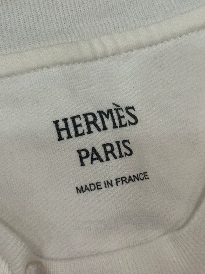 Hermes Hermes Straight-leg embroidered pocket short-sleeve dress, Size XS / US 0-2 / IT 36-38 - 3 Thumbnail