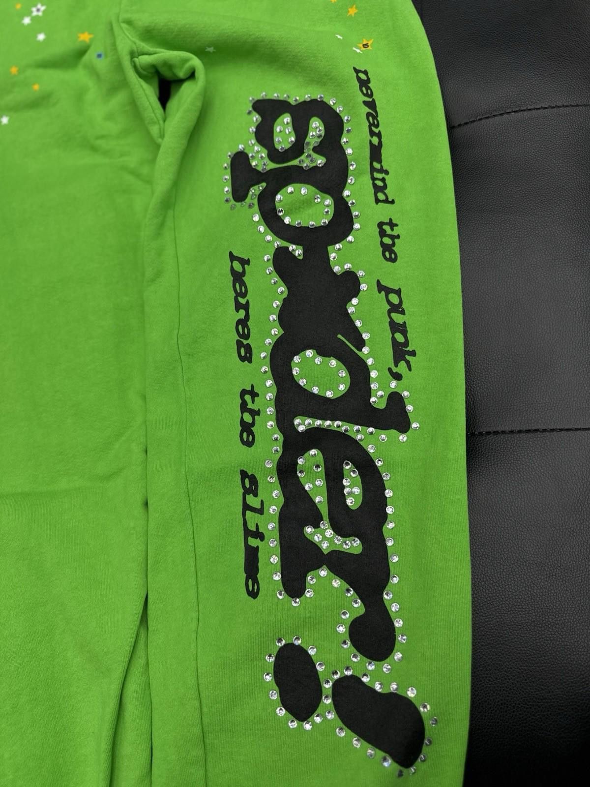 Other Size S Sp5der Worldwide Slime Green Sweats Young Thug Spider Size US 30 / EU 46 - 4 Thumbnail
