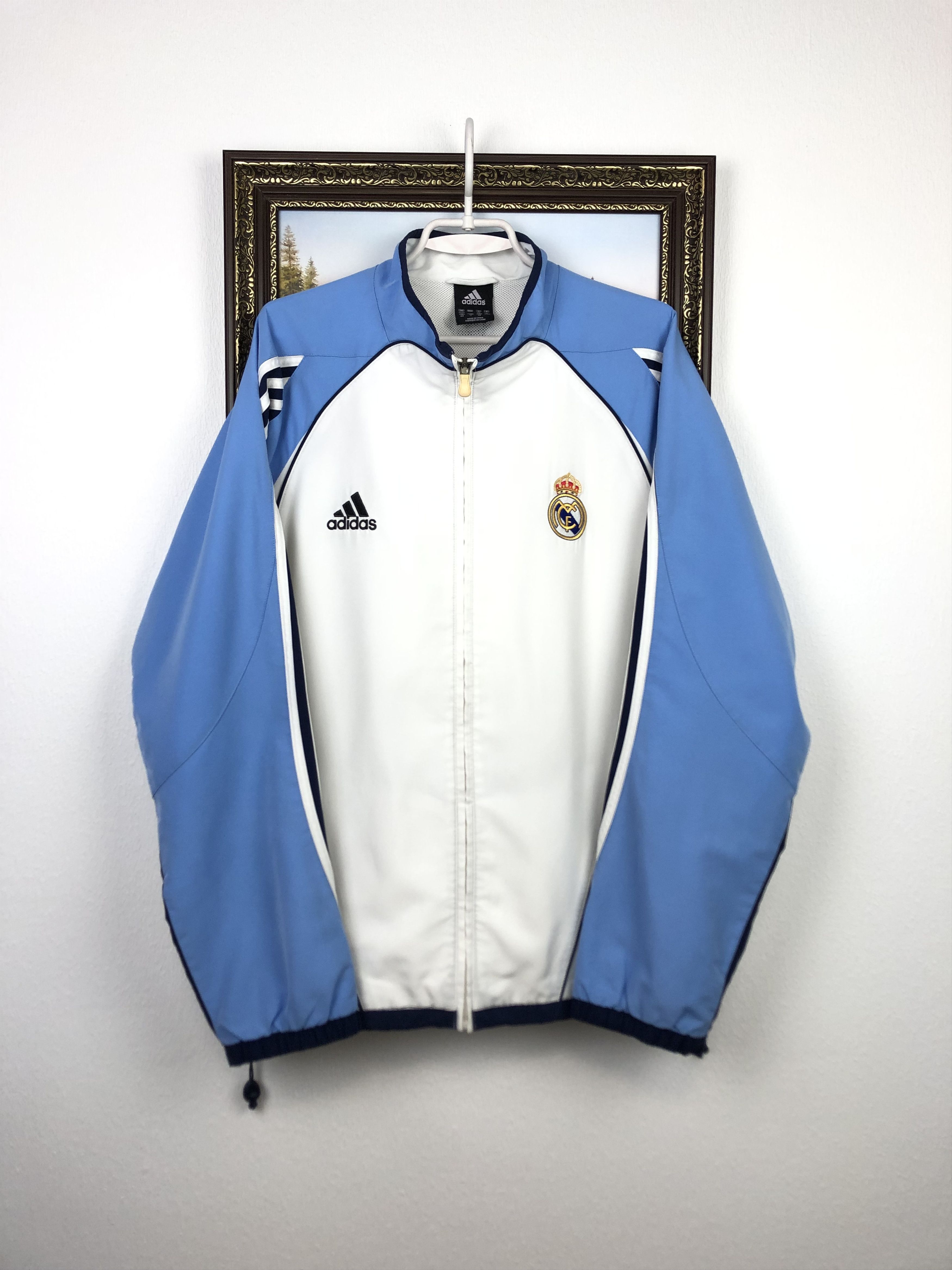 Vintage Adidas Real Madrid Football Jacket Soccer Track Top