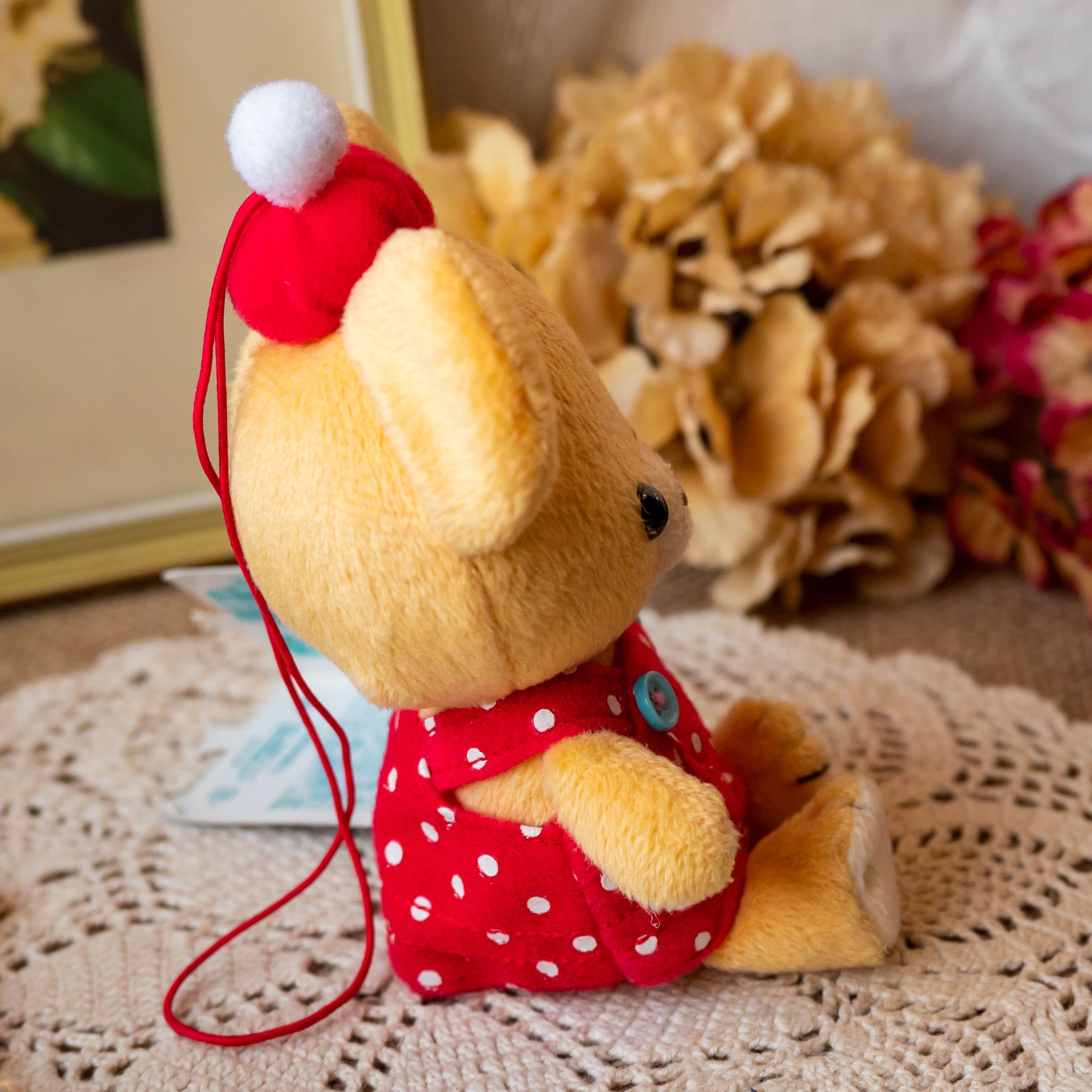 Japanese Brand NWT Japanese Amuse My Book Bear Plush Keychain Size ONE SIZE - 4 Thumbnail