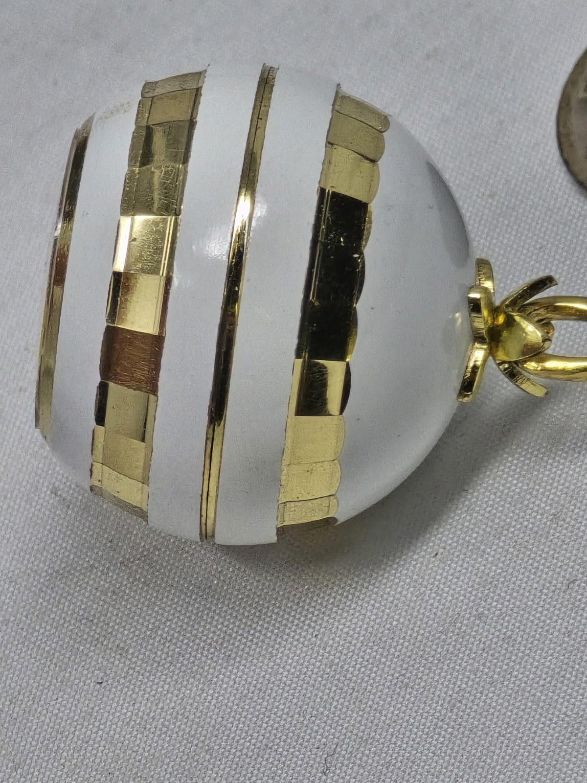 Daniel Buchler Vtg Bucherer Swiss Ball Pendant Watch - Works Enamel Detail Size ONE SIZE - 3 Thumbnail