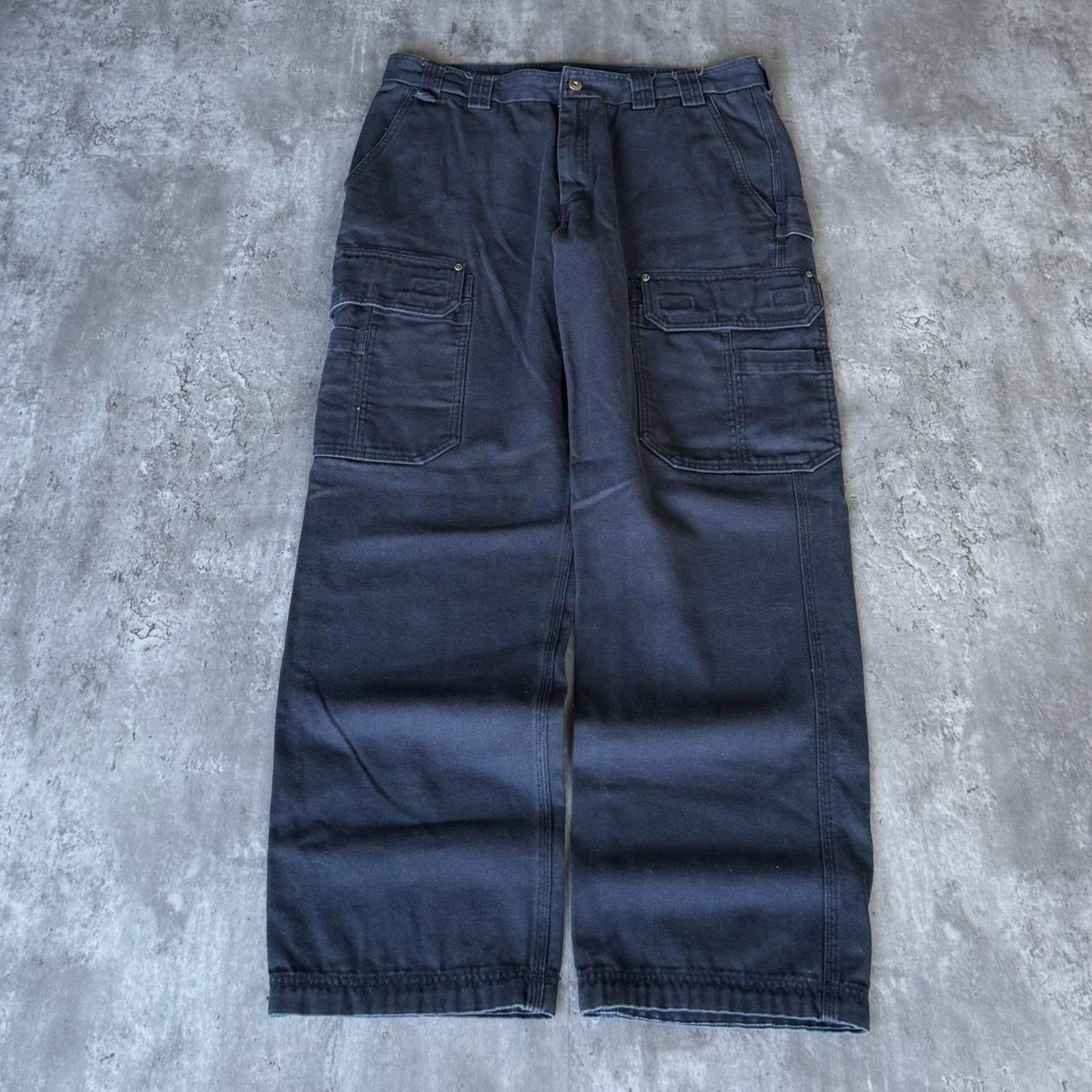 Carhartt × Duluth Trading Company × Vintage Vintage Y2K Baggy Carhartt Style Opium Carpenter Cargo Pants Size US 36 / EU 52 - 1 Thumbnail