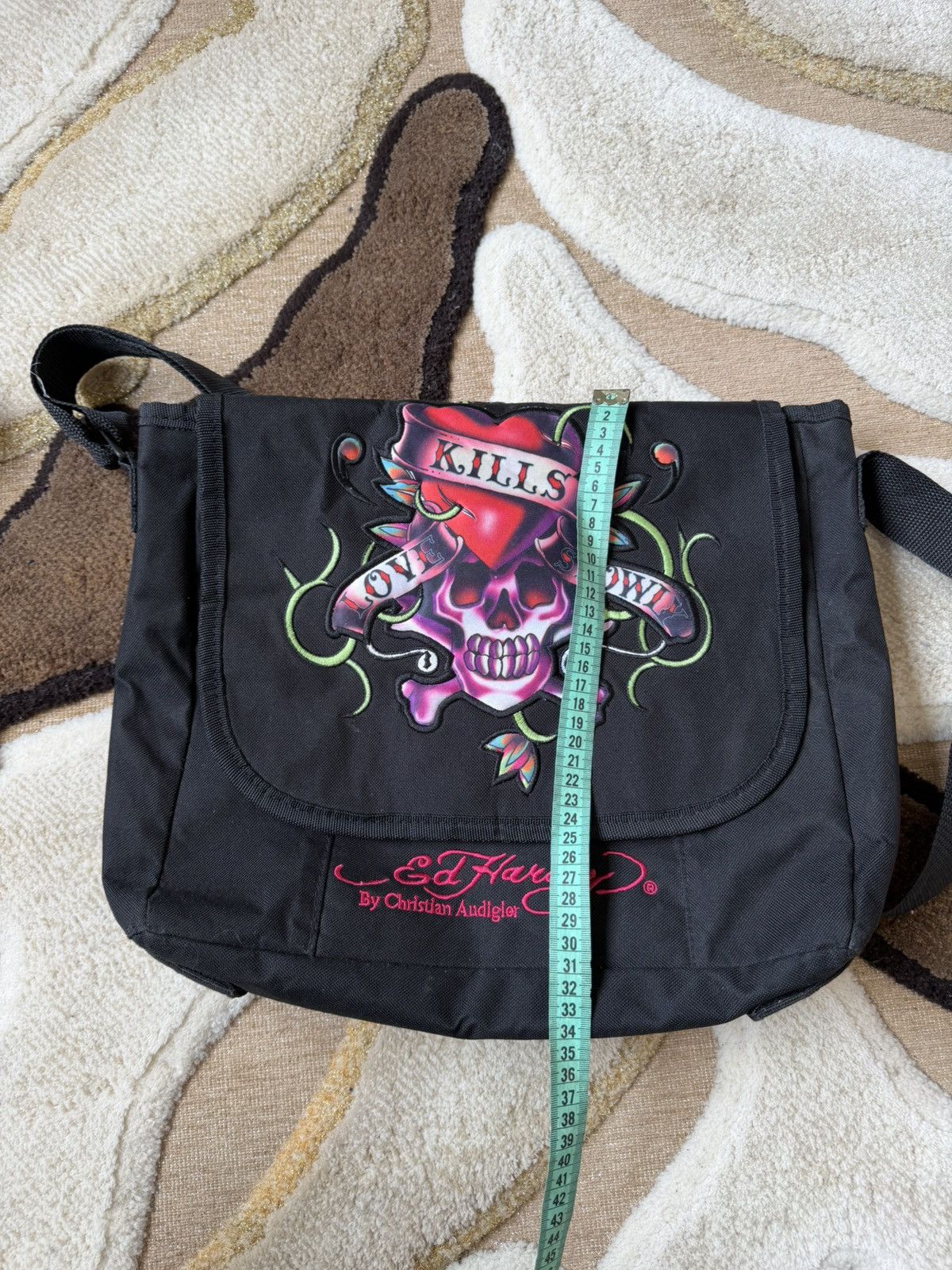 Ed Hardy Ed Hardy Y2K Goth Crossbody Messenger bag dexter type Size ONE SIZE - 9 Thumbnail