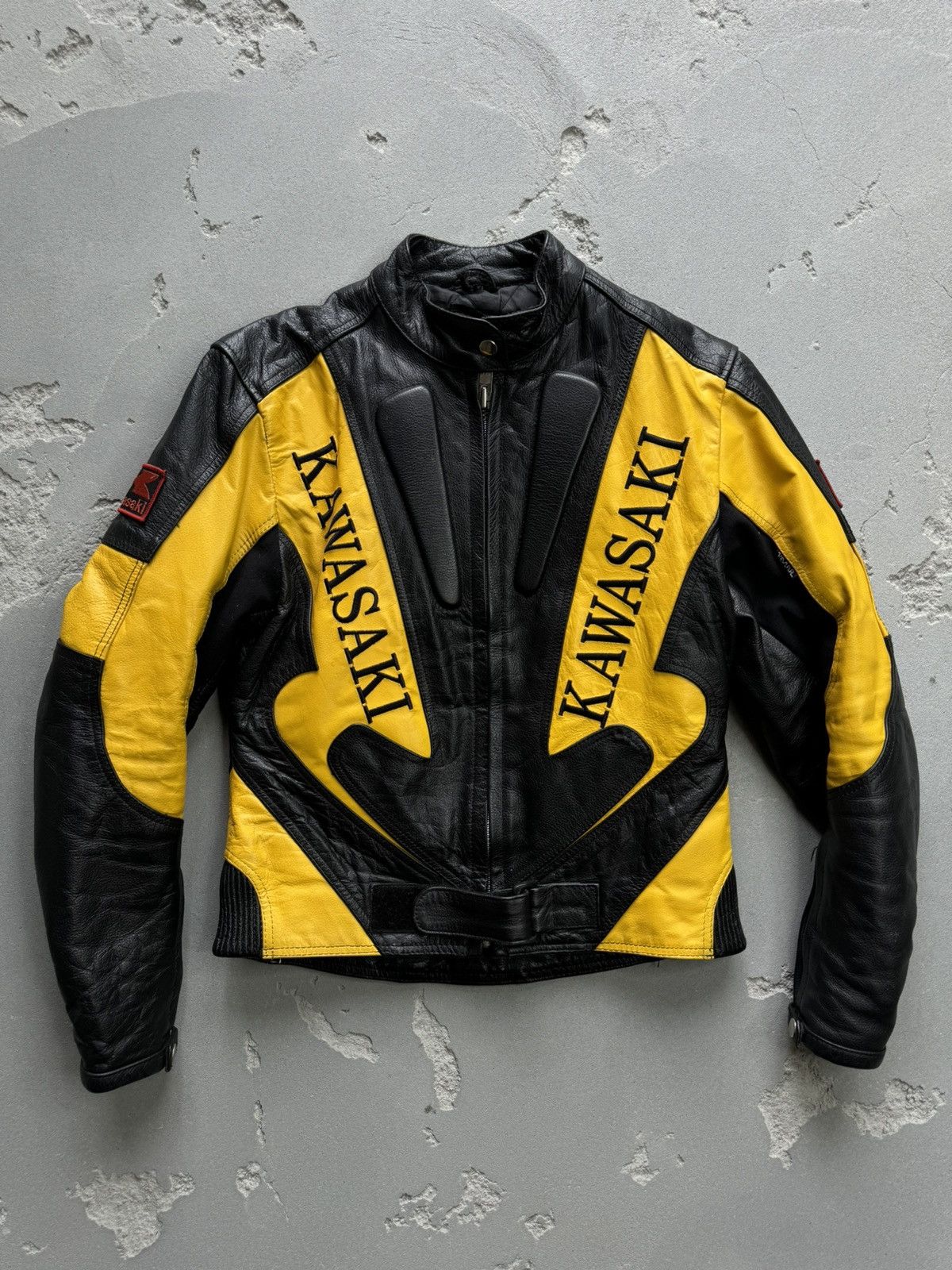 Vintage 🔥Vintage🔥 Kawasaki Moto Leather Jacket Size US S / EU 44-46 / 1 - 1 Thumbnail