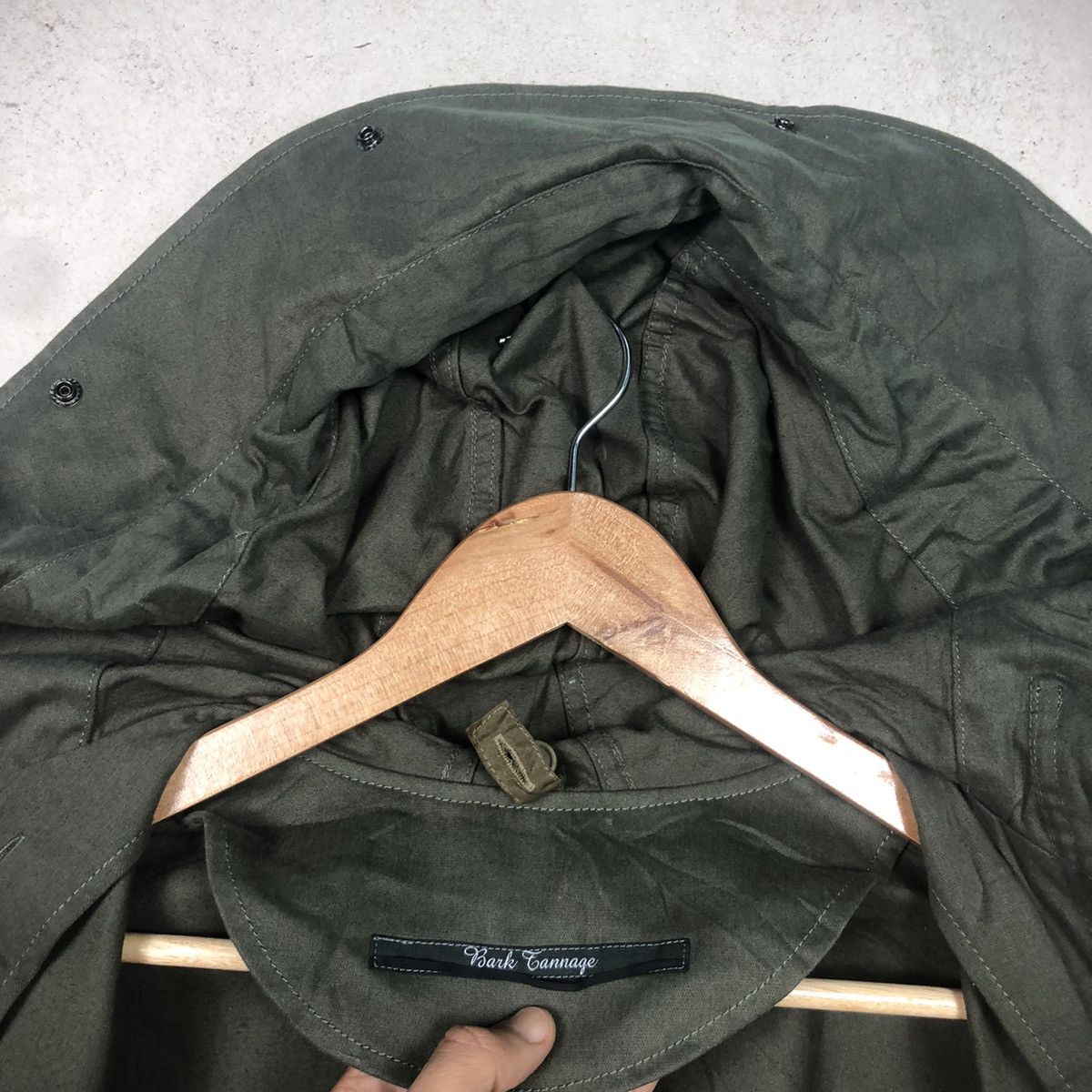 Japanese Brand Bark Tannage Japanese Parka Jacket Hooded Size US L / EU 52-54 / 3 - 11 Thumbnail
